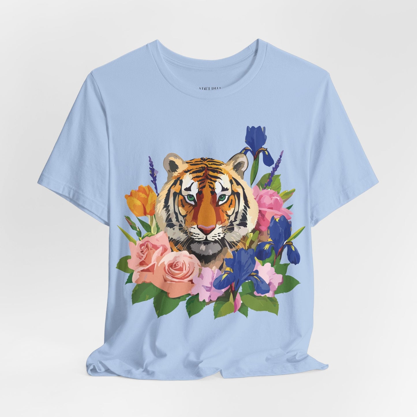 Tiger Graphic Unisex 100 Cotton Vintage Art with Animal Tee 8