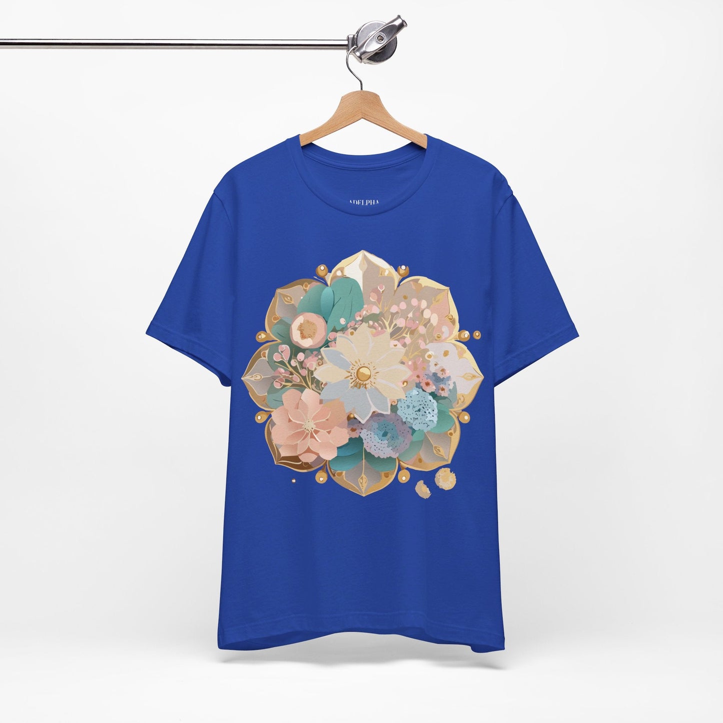 Mandala Graphic Unisex 100 Cotton Vintage Floral Artwork Tee 14