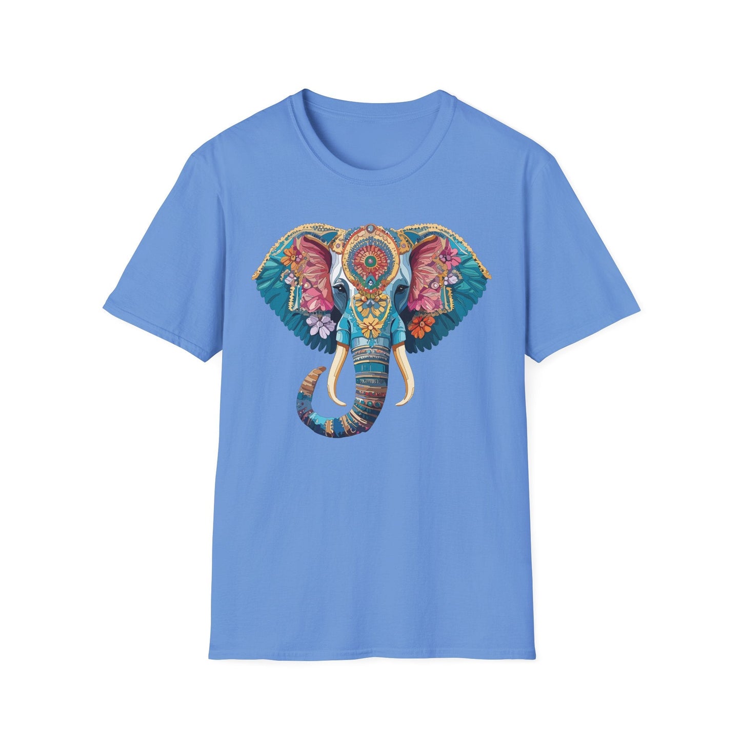 Unisex Elephant Graphic T Shirt Cartoon Elephant Tee Gildan Softstyle 64000 Premium Cotton