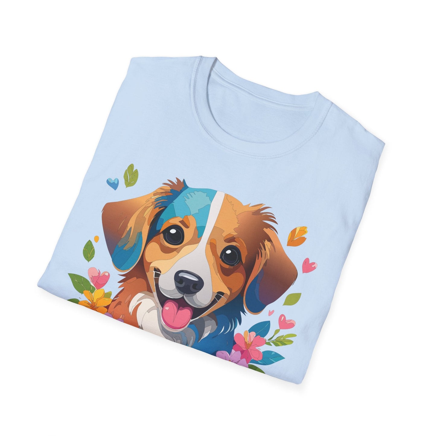 Dog Shirt Unisex Animal Tee 100 Percent Cotton Gildan Softstyle 64000