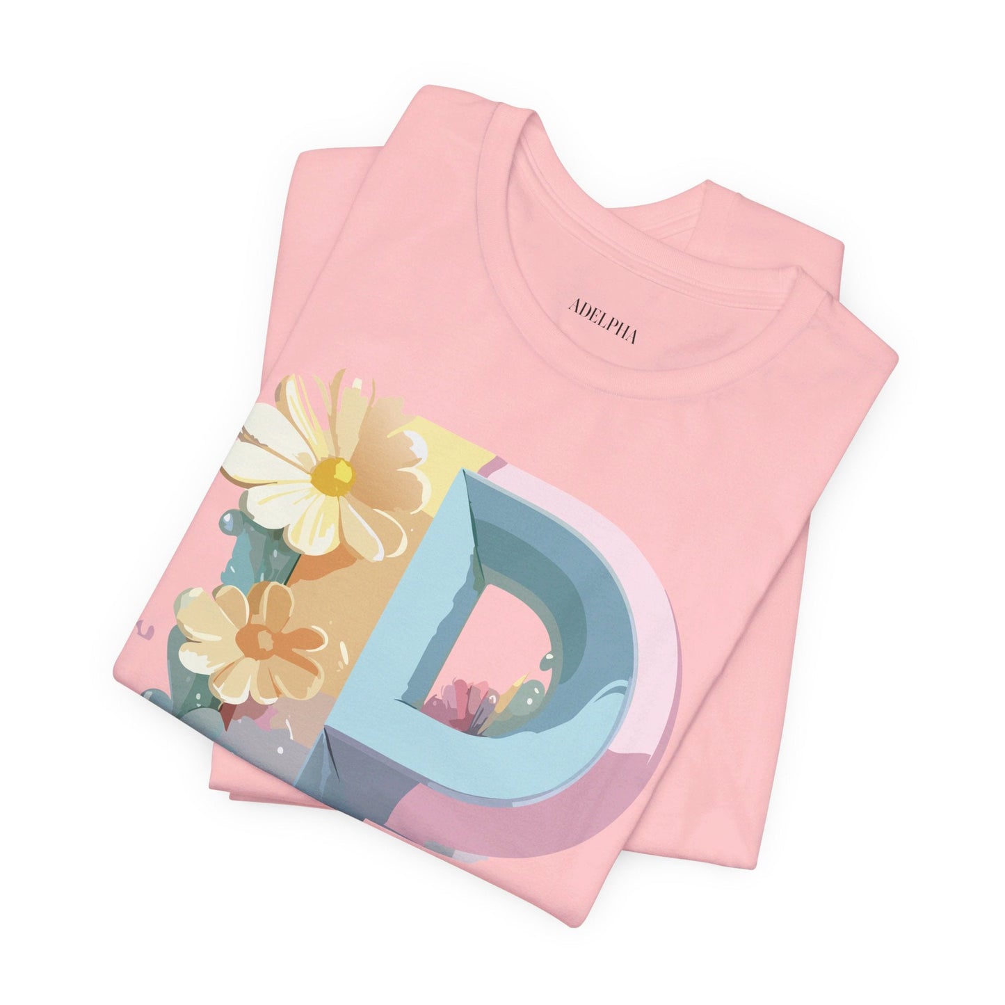 Adelpha Letter P Graphic T Shirt Unisex Vintage Inspired Art Tee for Everyday Style