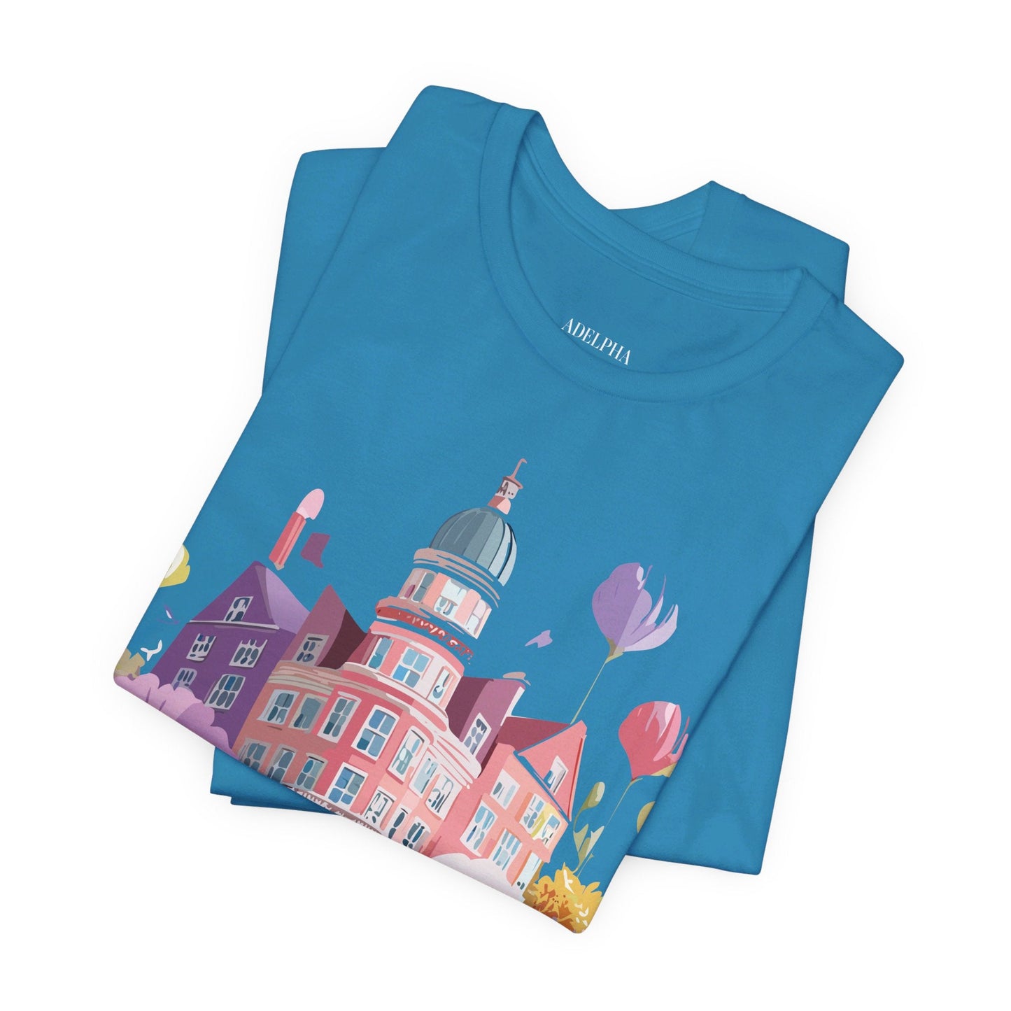 Amsterdam Tourist Shirt Unisex Graphic Tee With Vintage Adelpha Artwork For Everyday Wear