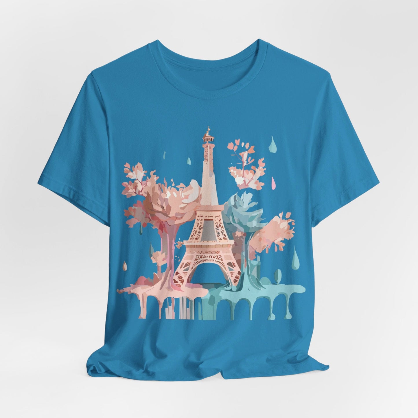 Unisex Paris Graphic Tee By Adelpha Vintage Inspired Tourist Shirt Short Sleeve Collection