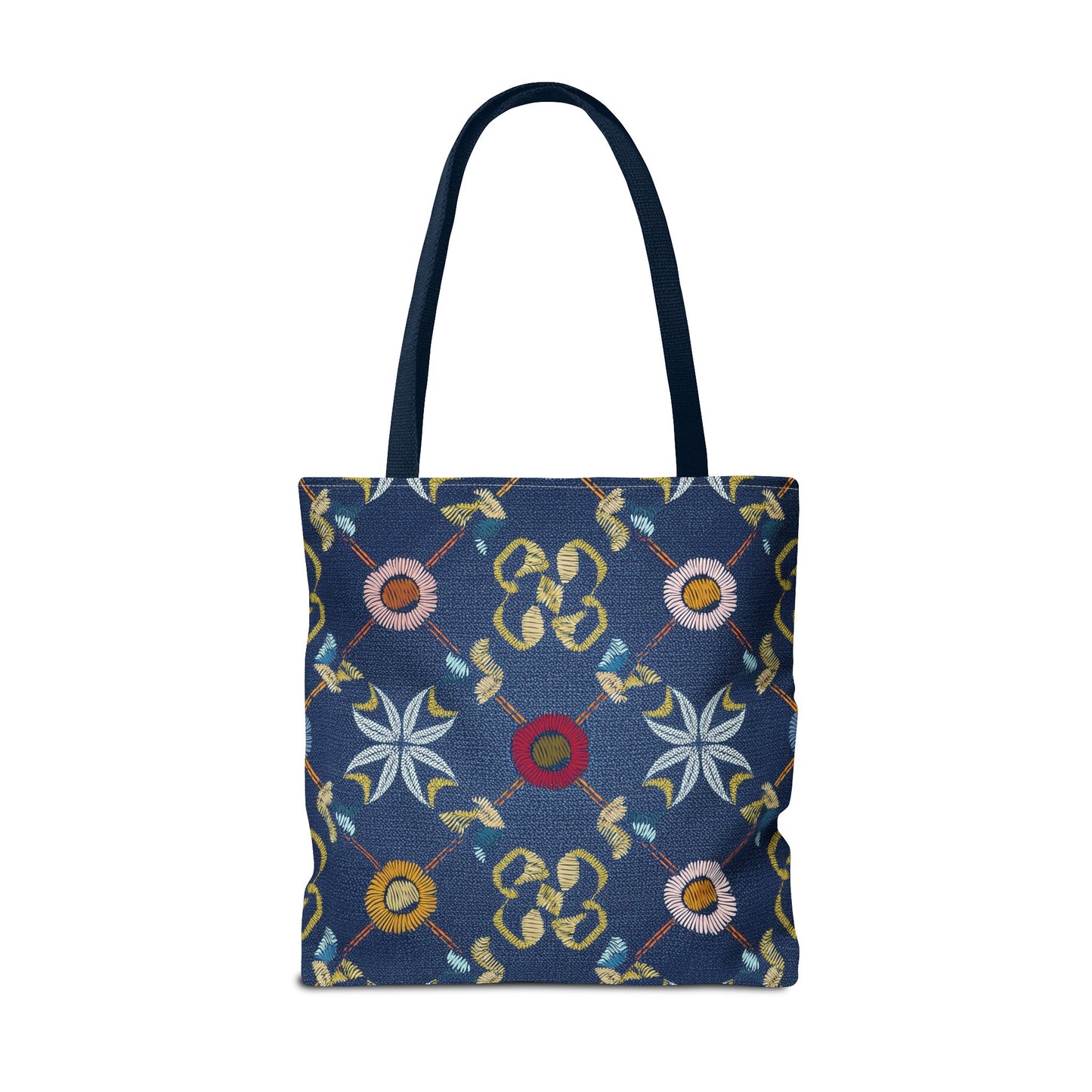 Denim Fabric Imitation Print Unisex Canvas Bag Poly Spun 3 Sizes Tote Bag 178