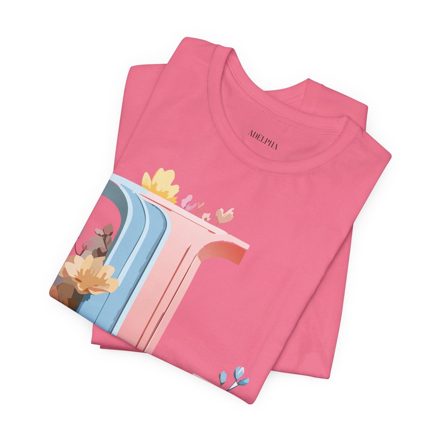 Letter L Shirt Graphic Tee Unisex Short Sleeve Vintage Inspired Artwork Adelpha Premium