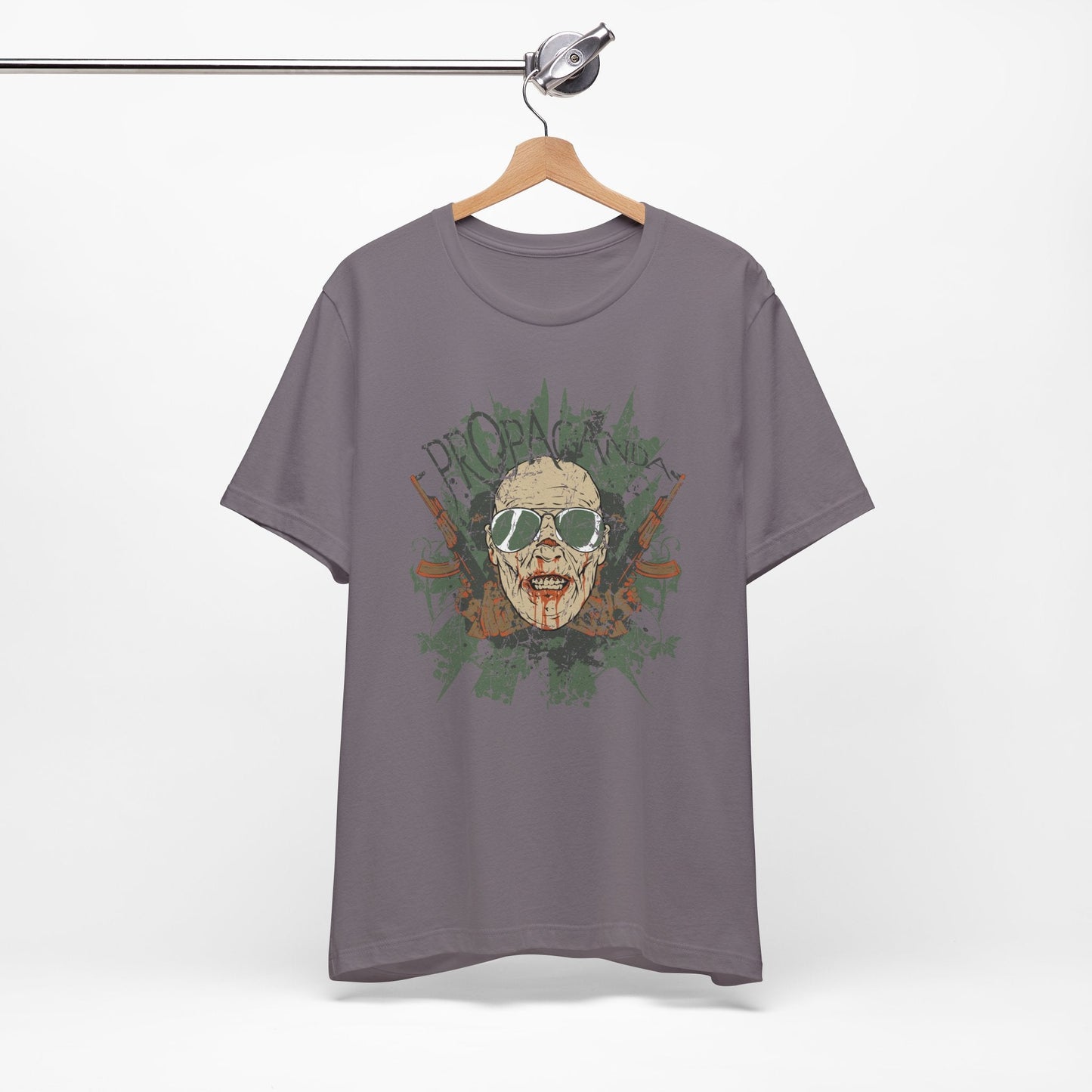 Retro Skull Floral Graphic Design Unisex Cotton T-Shirt G-2