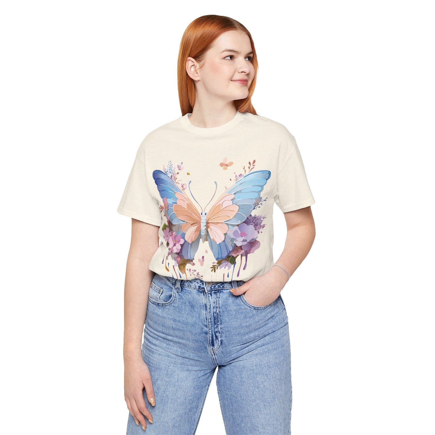 Butterfly Graphic Tee Unisex Jersey Short Sleeve Art Design Adelpha
