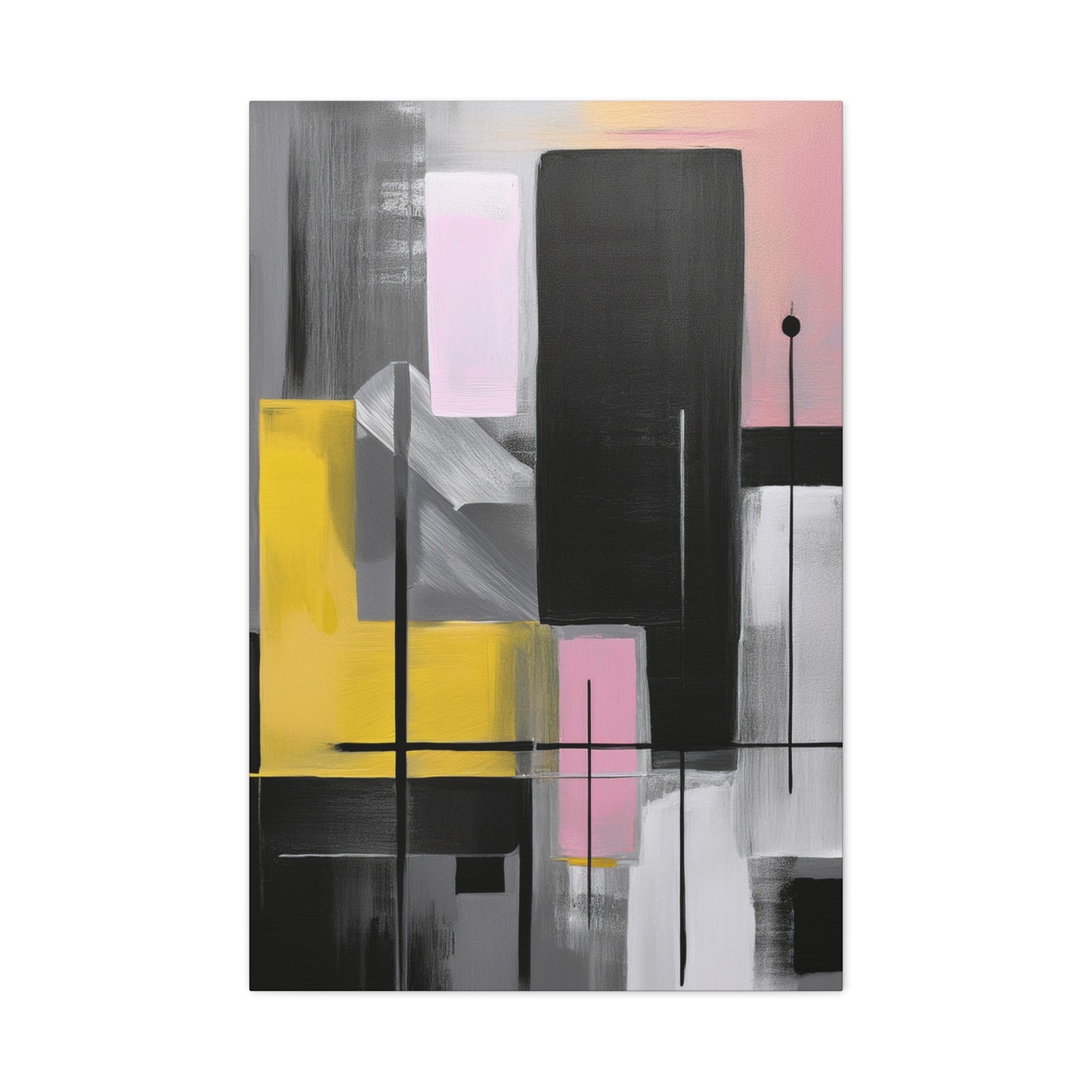 Abstract Geometric Painting Print Canvas 20x24,20x30,24x30 24x32,24x36,30x40 32x48,36x48,40x60 Pine-Wood Inner Frame ABS-39
