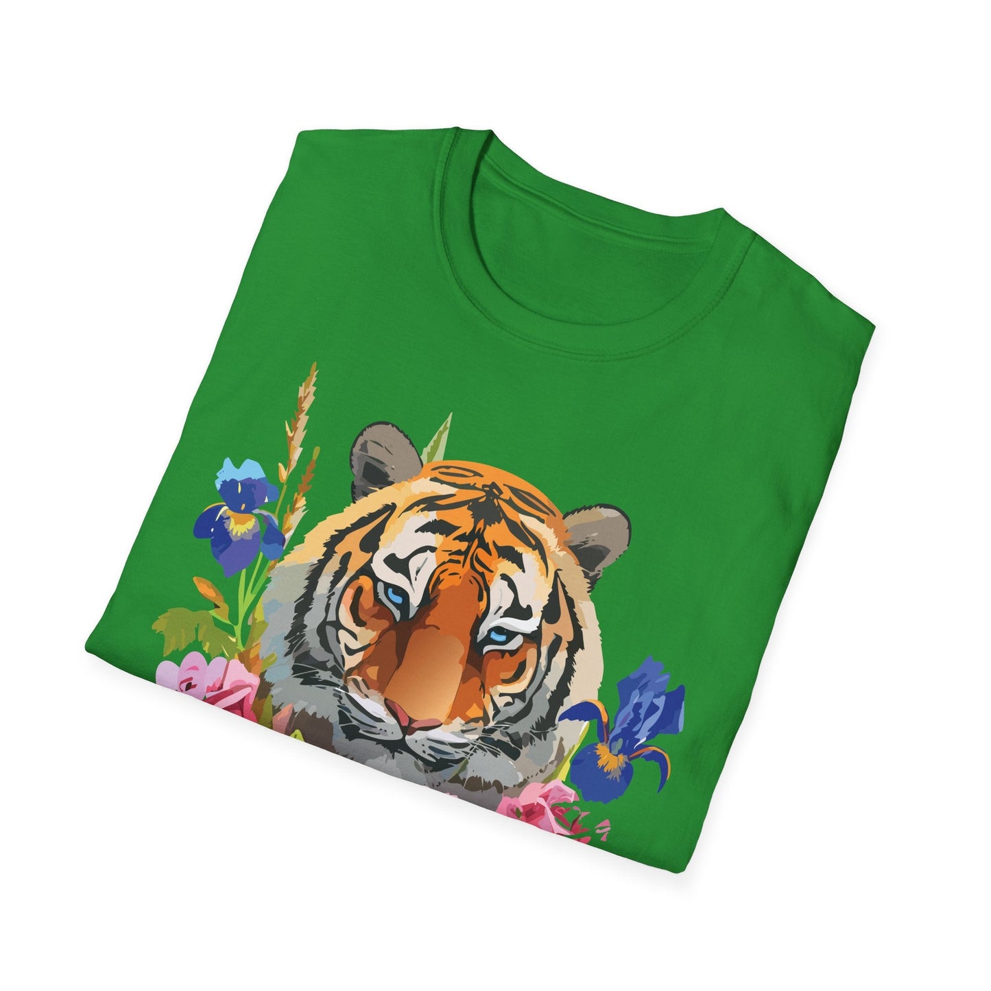 Unisex Tiger Shirt Softstyle Graphic Tee 100 Percent Cotton Apparel