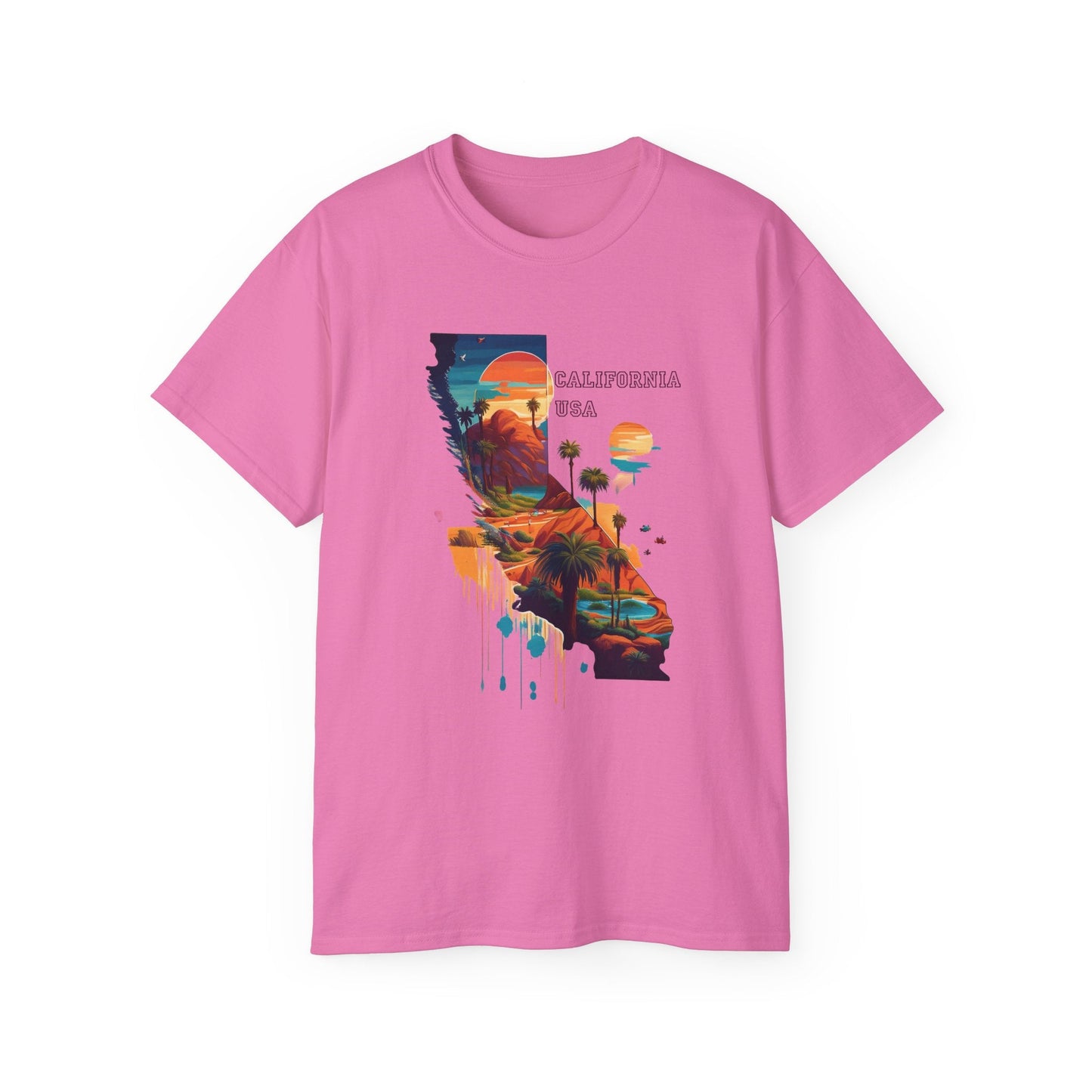 California Graphic Unisex Cotton T‑Shirt 2
