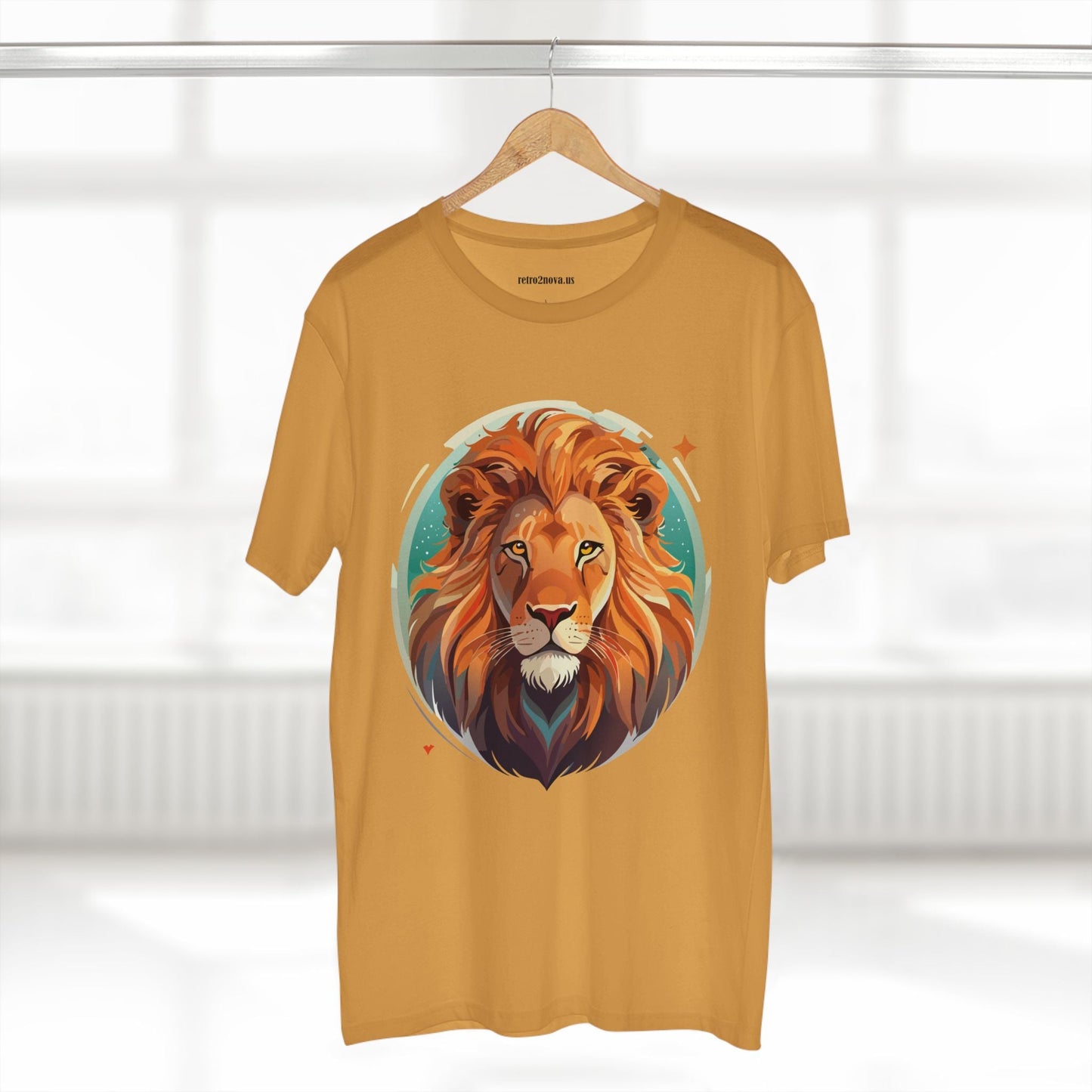 Unisex Lion Shirt With Original Art Design Premium Cotton Tee By Retro2Nova For Soft Breathable Everyday Comfort
