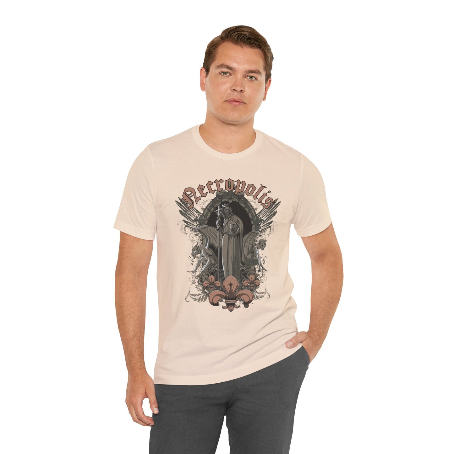 Gothic Skull Graphic Unisex Cotton T-Shirt r7
