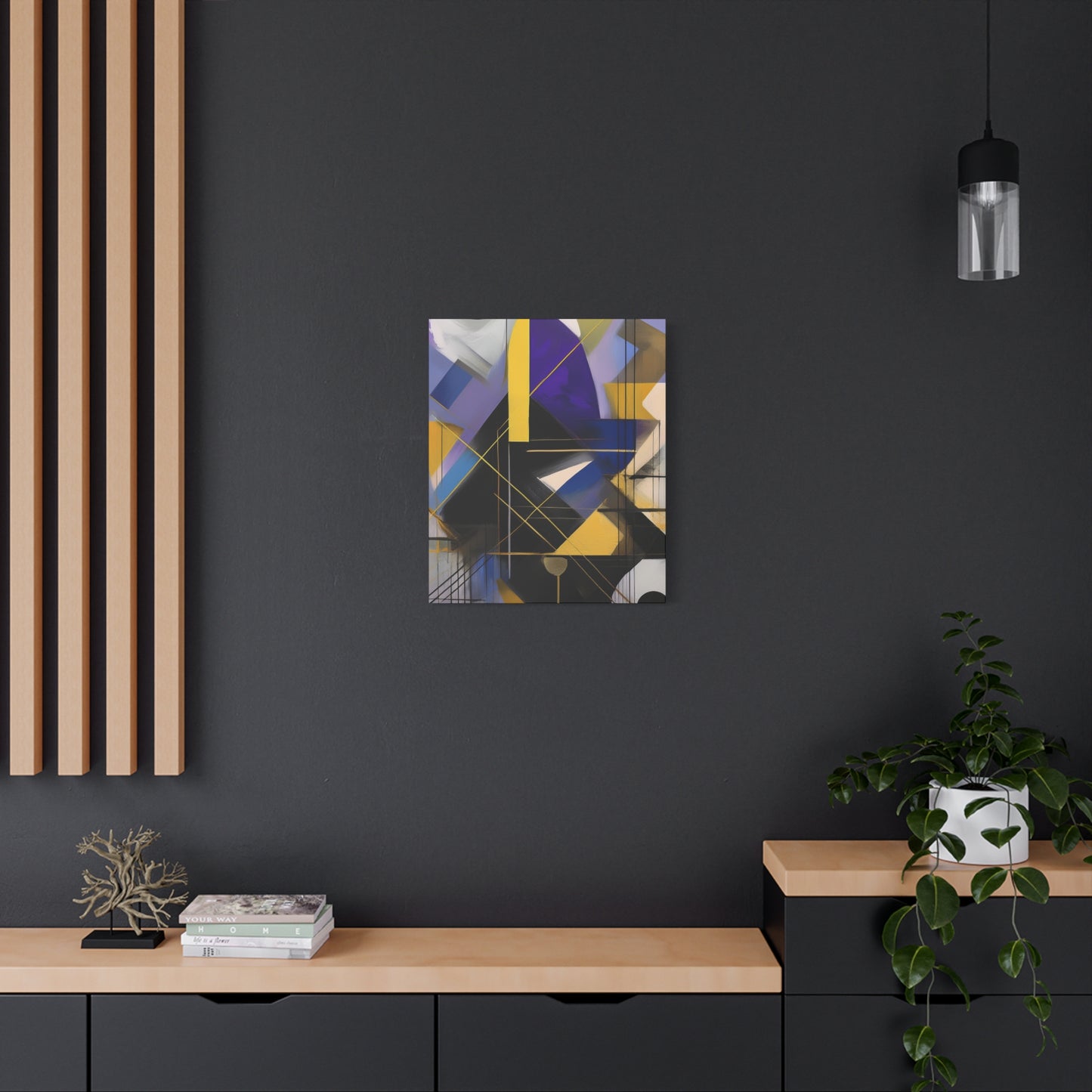 Purple Abstract Painting Print Canvas 20x24,20x30,24x30, 24x32,24x36,30x40, 32x48,36x48,40x60 Pine-Wood Inner Frame ABS-33