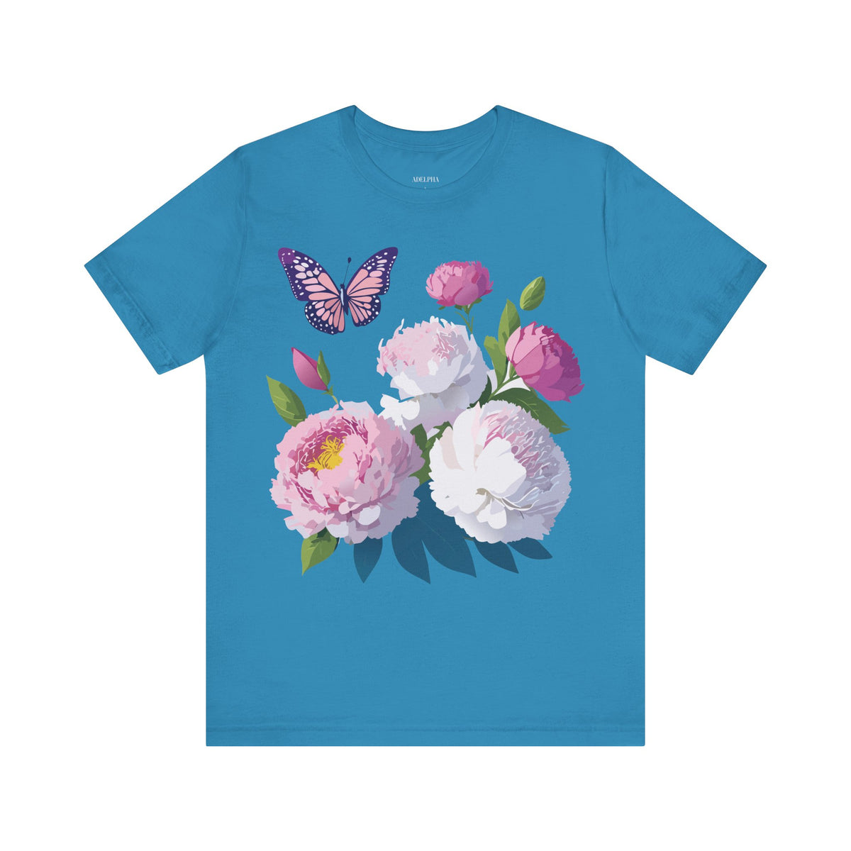 Floral Graphic Tee Shirt - Bella+Canvas Unisex 100 Cotton 40