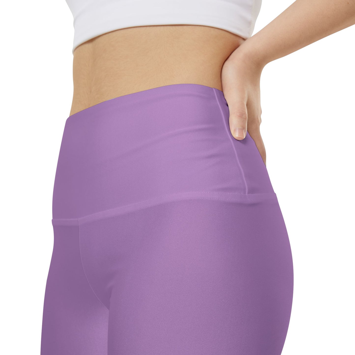 Evening Lilac Women's Bike Shorts — High-Waist Activewear for Yoga & Workouts