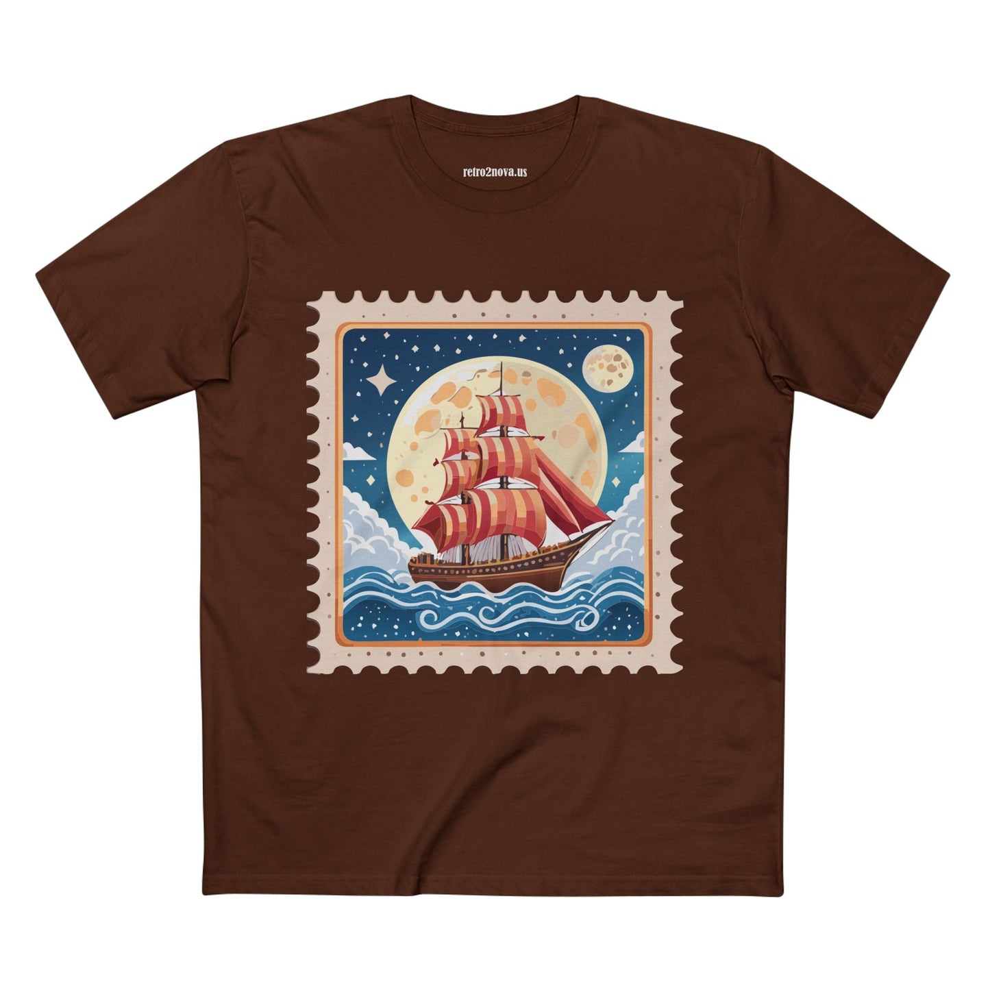 Stamp Shirt Postage Stamp Tee Unisex Premium Cotton Original Art Design By Retro2Nova