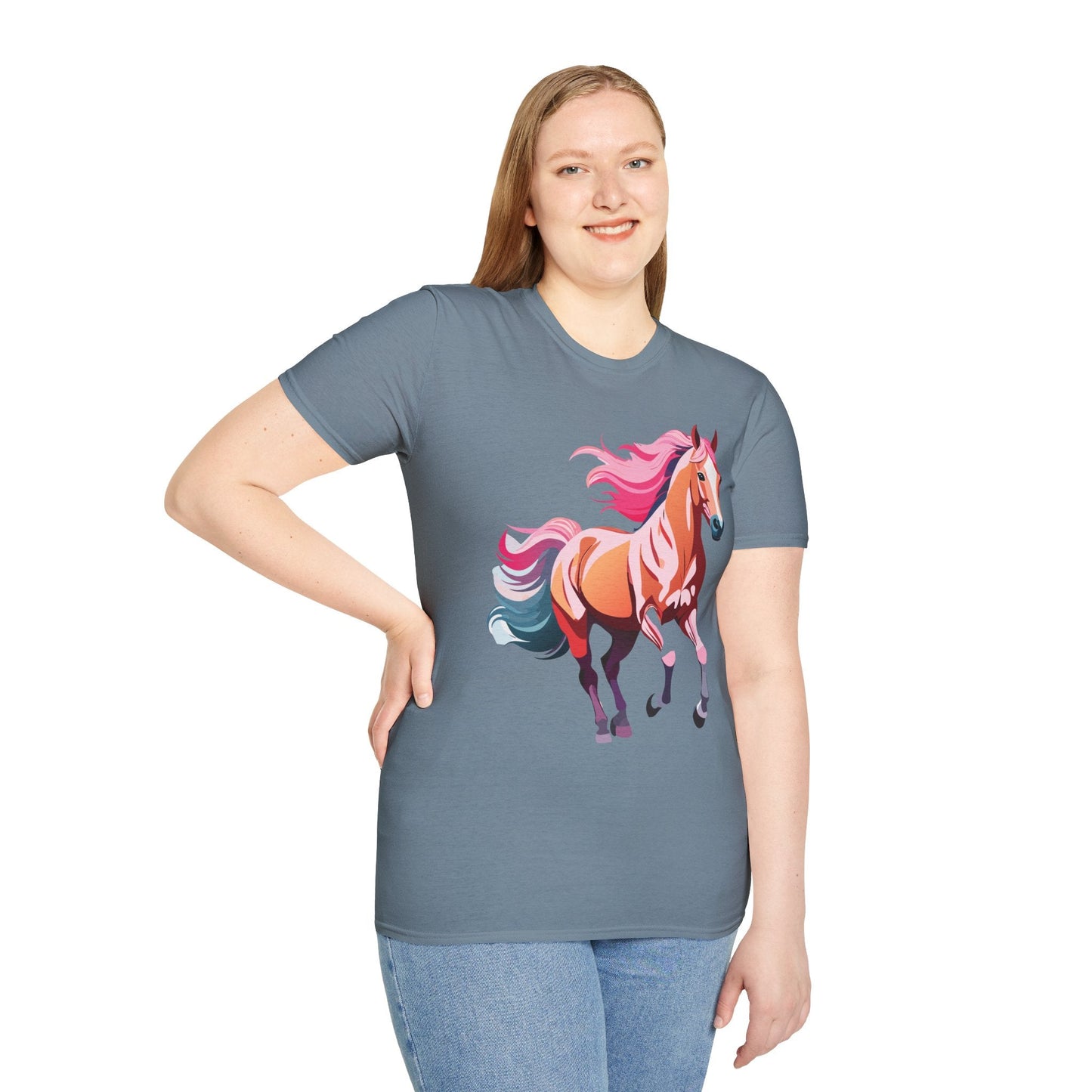Horse Shirt Gildan Softstyle Tee Unisex 100 Percent Ring Spun Cotton