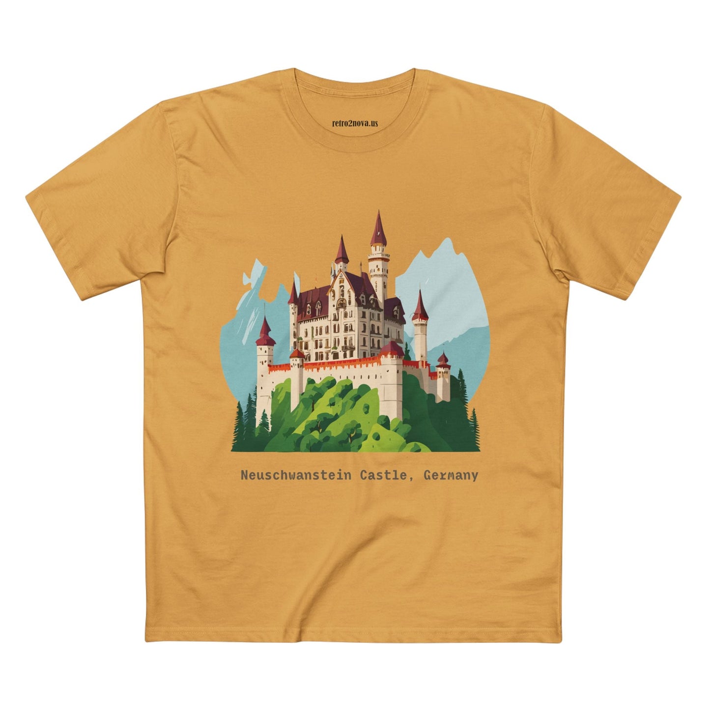 Germany Travel Shirt Unisex Premium Cotton Tee With Original Retro2Nova Art Design Daily Comfort