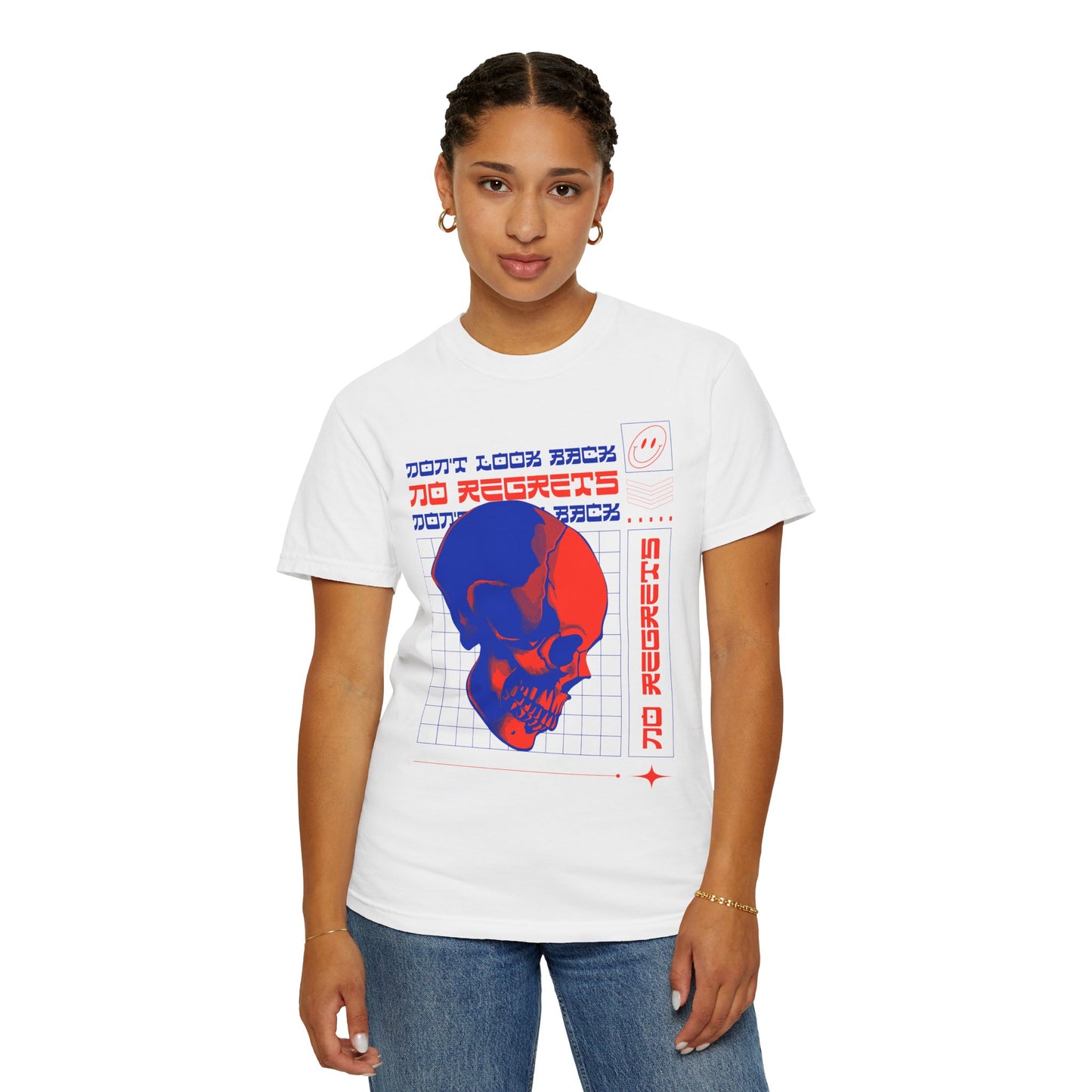 T-Shirt with Skull, Graphic T-Shirts, Art Design Tee Shirt, Skull T-Shirt - 11