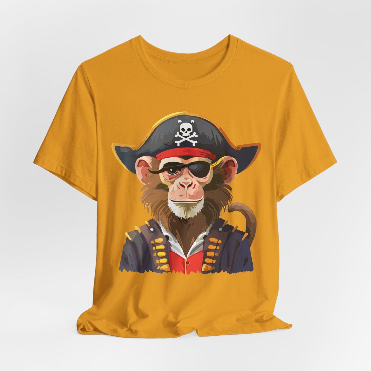 Unisex Animal Design Tee Shirt With Wild Animals Art Print Gildan Softstyle 64000