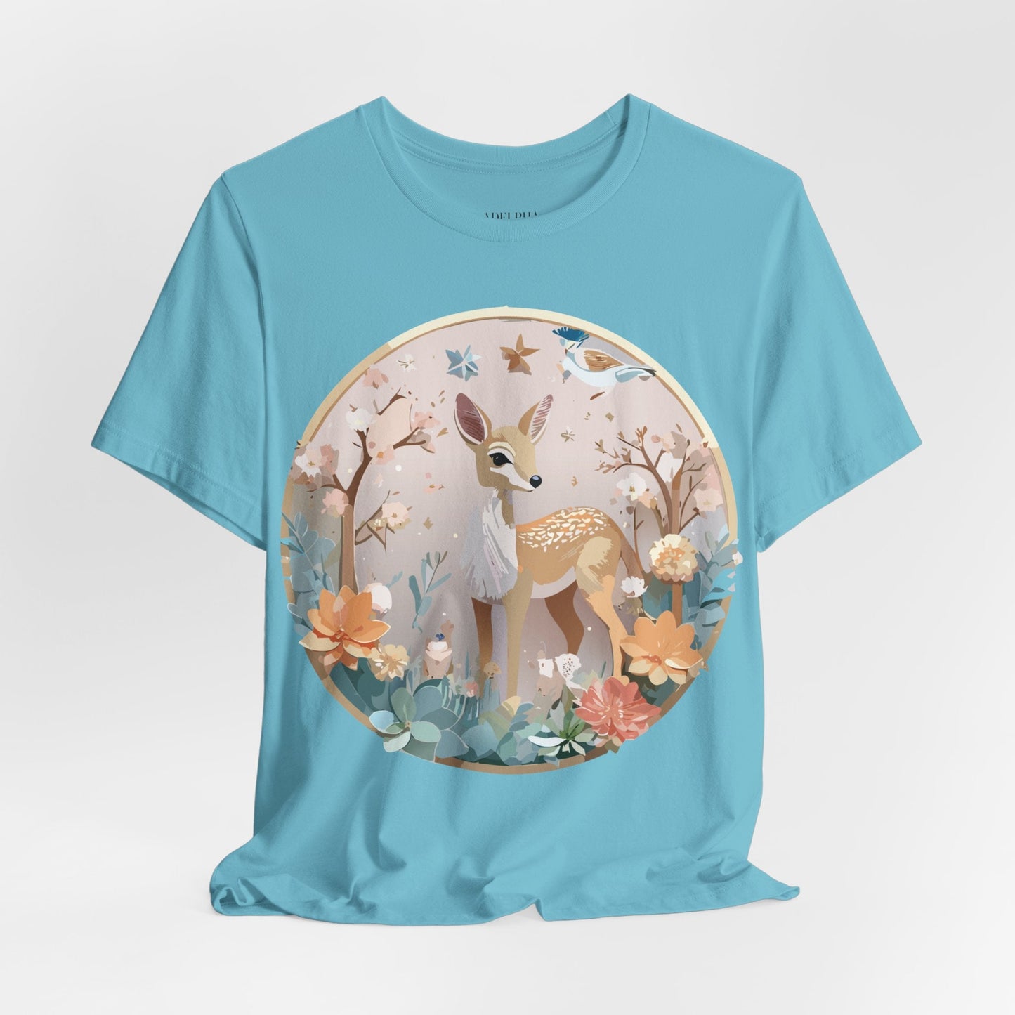 Medallion Graphic Unisex 100 Cotton Vintage Animal Medal Artwork Tee 9