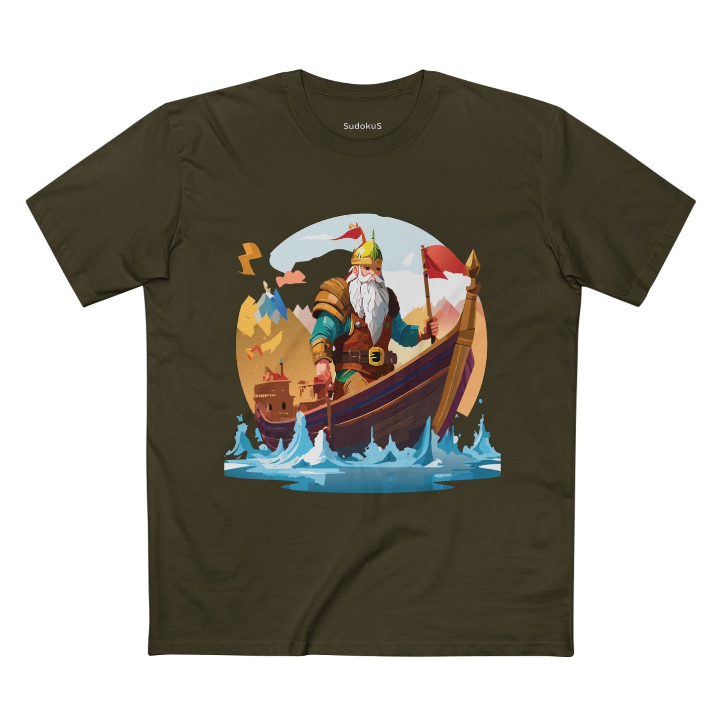 Viking Graphic Unisex 100 Cotton Staple Tee 1