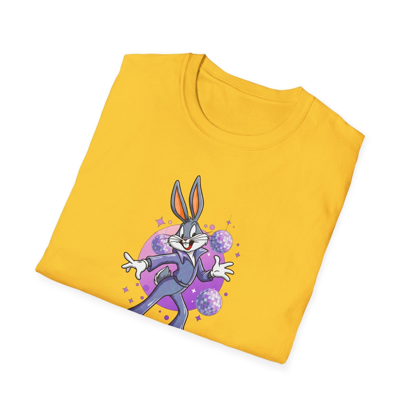 Bugs Bunny Unisex T Shirt Cartoon Animation Tee Gildan Softstyle 64000 Cotton Tee