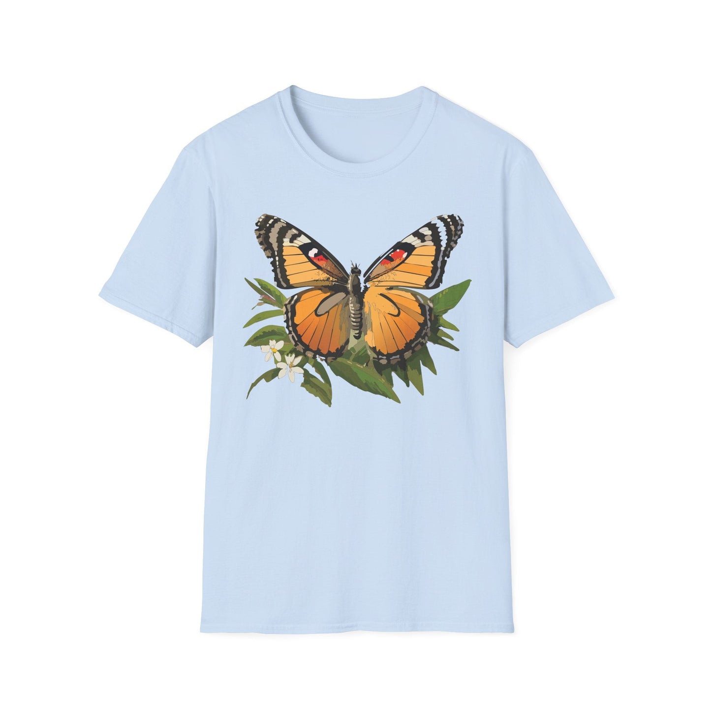 Monarch Butterfly Shirt Unisex Softstyle Tee 100 Percent Ring Spun Cotton Gildan 64000