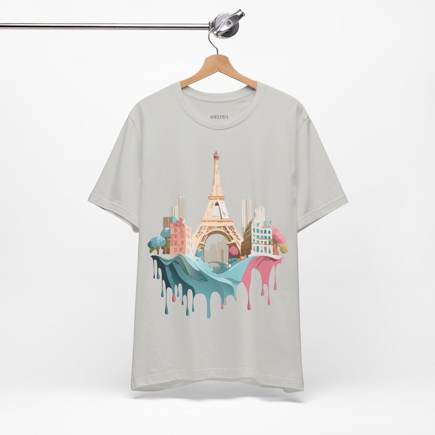 Paris Tourist Shirt Unisex Graphic Tee With Vintage Inspired Artwork Adelpha Art Design