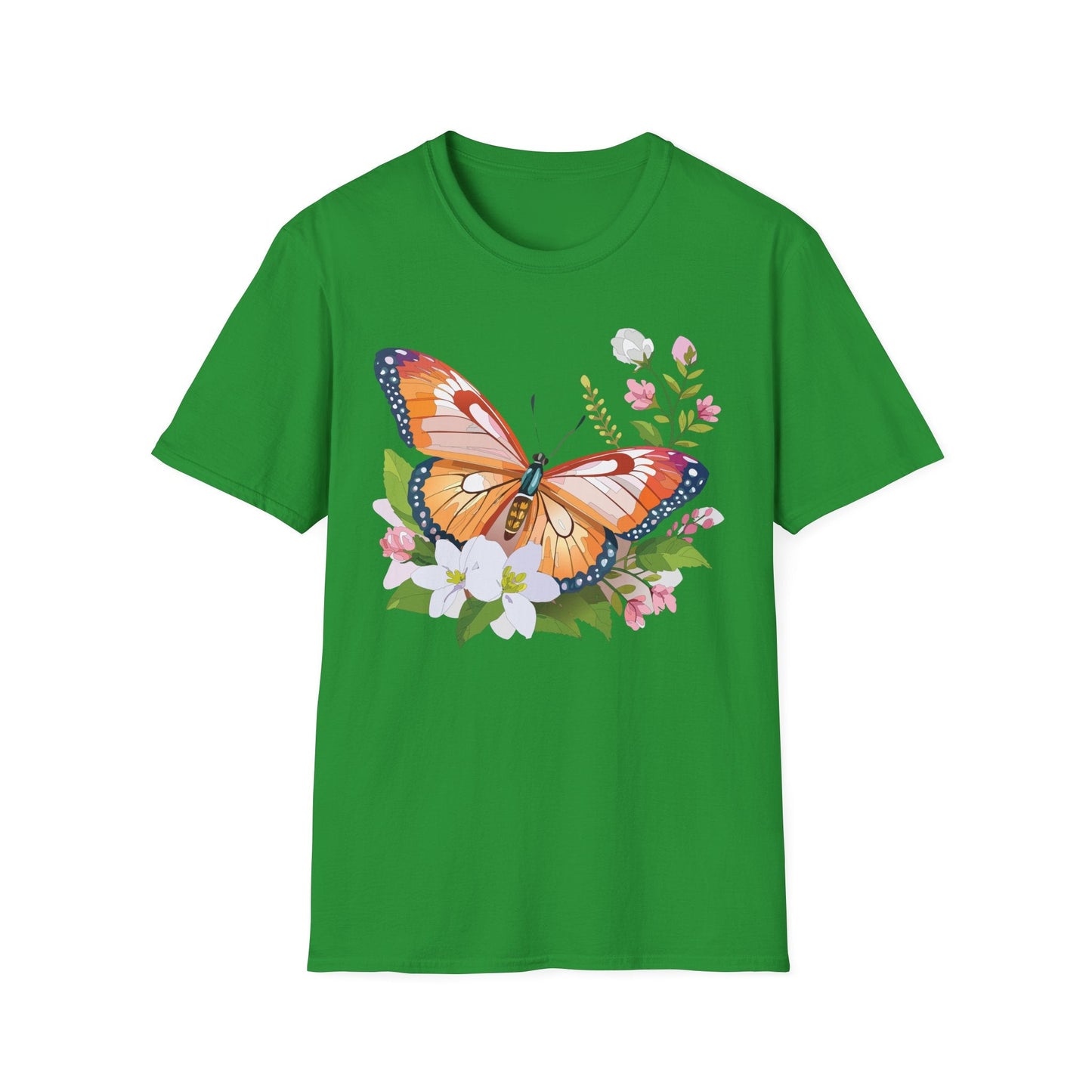 Butterfly Shirt Unisex T Shirt Gildan 64000 Softstyle 100 Percent Ring Spun Cotton