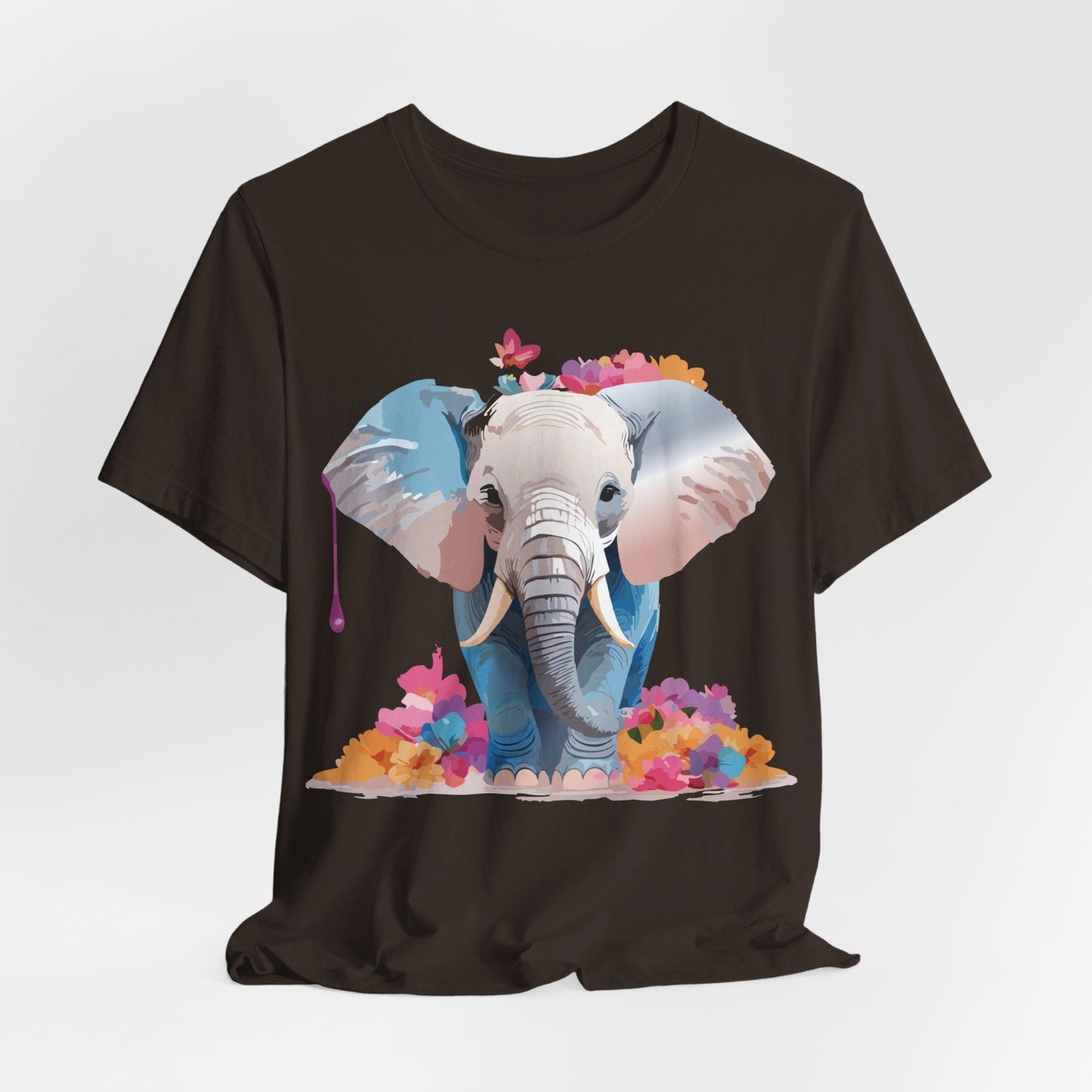 Elephant Graphic Tee Unisex Short Sleeve by Adelpha Premium Vintage Inspired Artwork