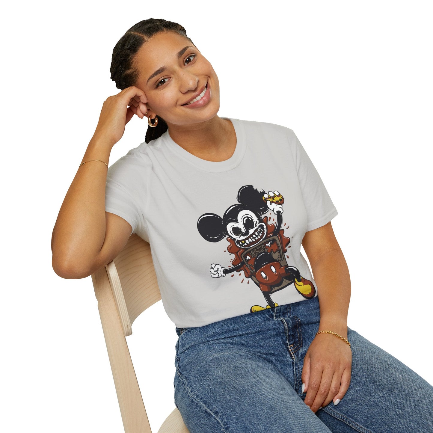 Cartoon T Shirt Animation Tee Unisex Gildan Softstyle 64000 100 Percent Cotton Comfort
