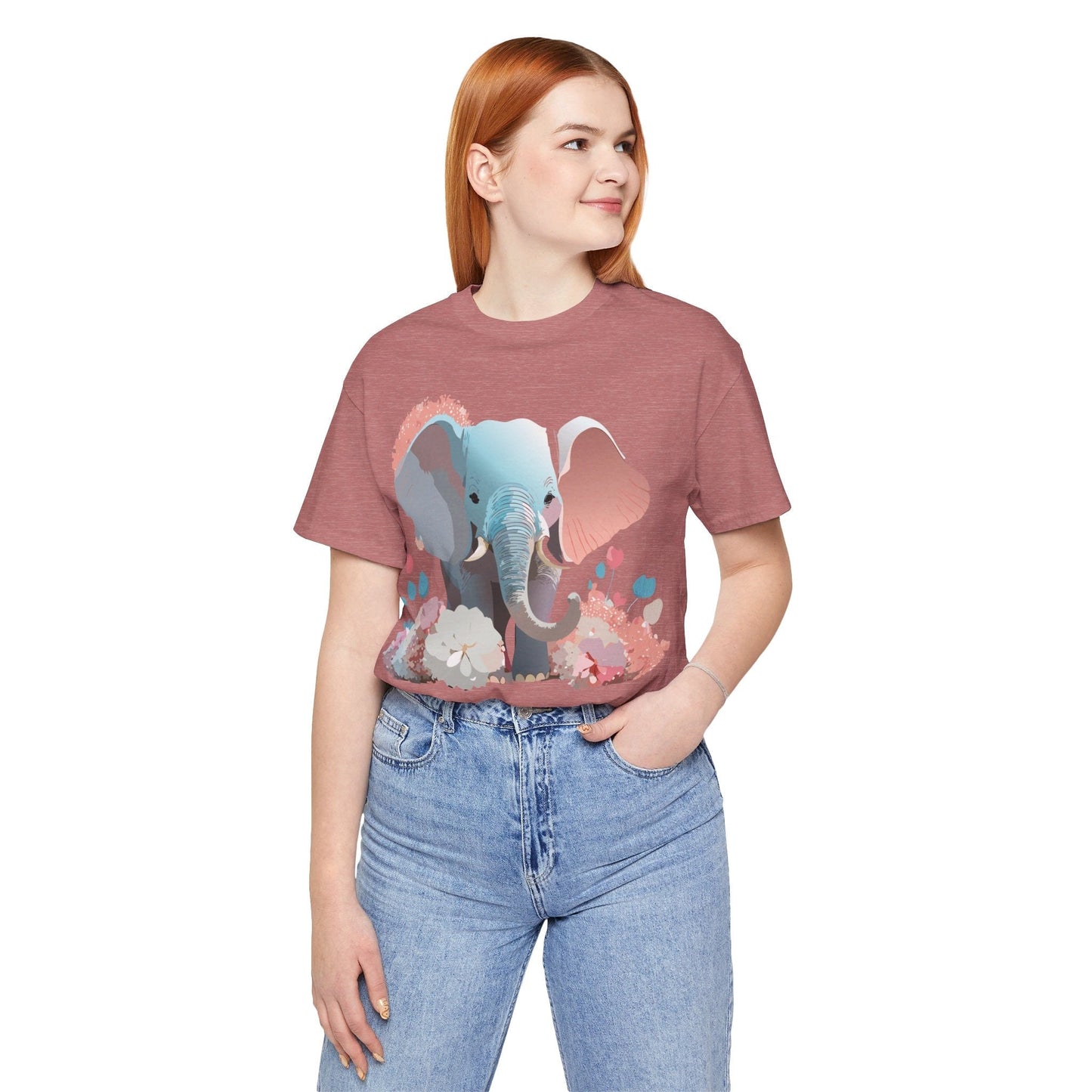 Elephant Graphic T Shirt By Adelpha Unisex Jersey Short Sleeve Artwork Tee Vintage Inspired