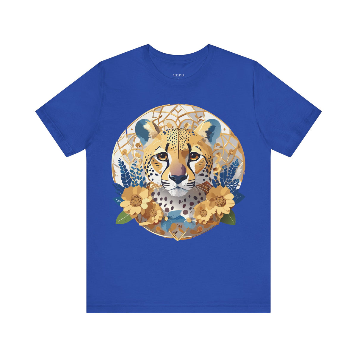 Medallion Graphic Unisex Cotton Bella+Canvas Tee with Floral Art Design n146