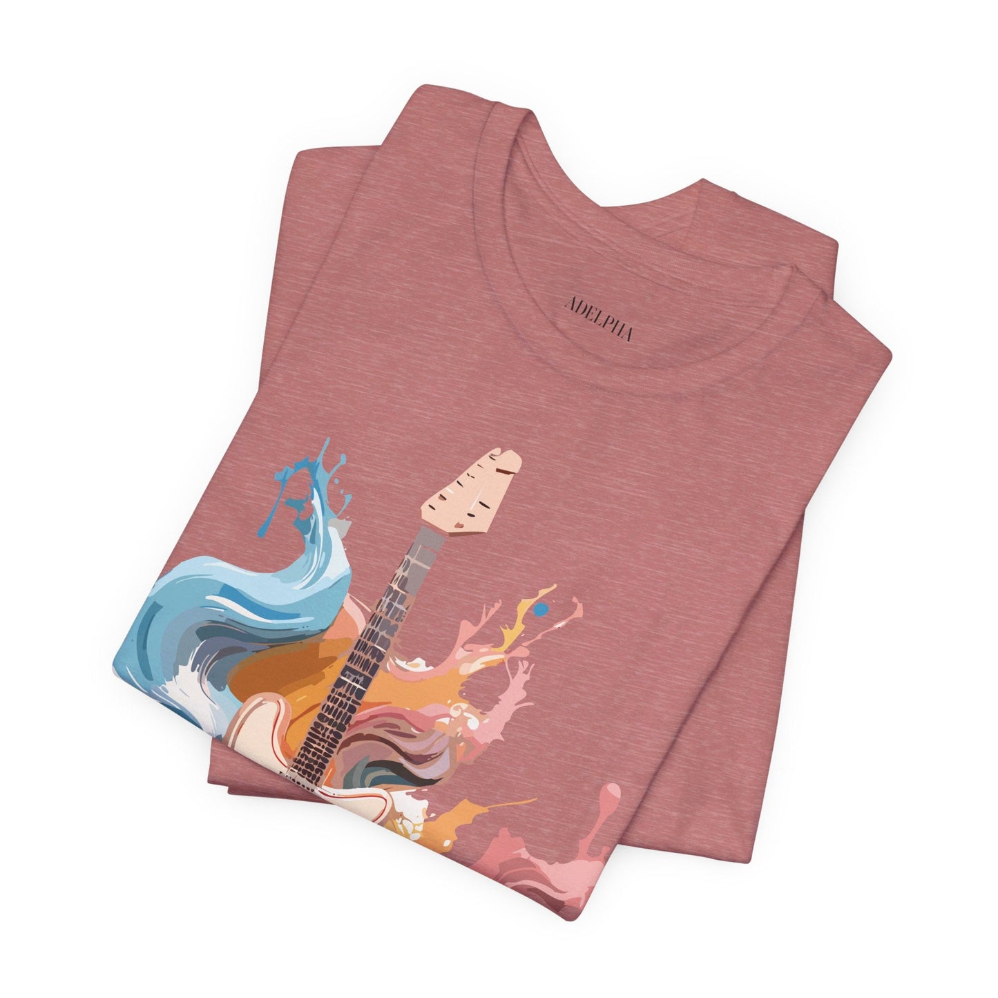 Music T Shirt Unisex Graphic Tee Featuring Original Adelpha Artwork Vintage Inspired Design