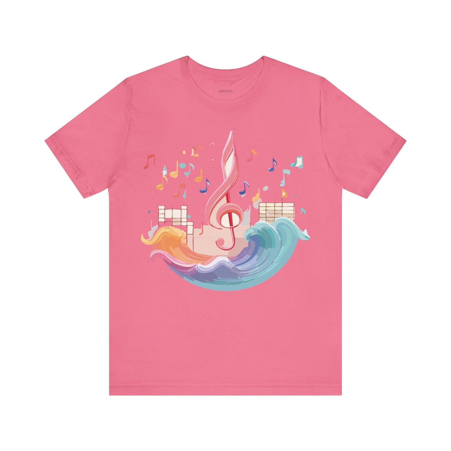 Music Graphic Unisex 100 Cotton Vintage Art with Musical Elements Tee 30