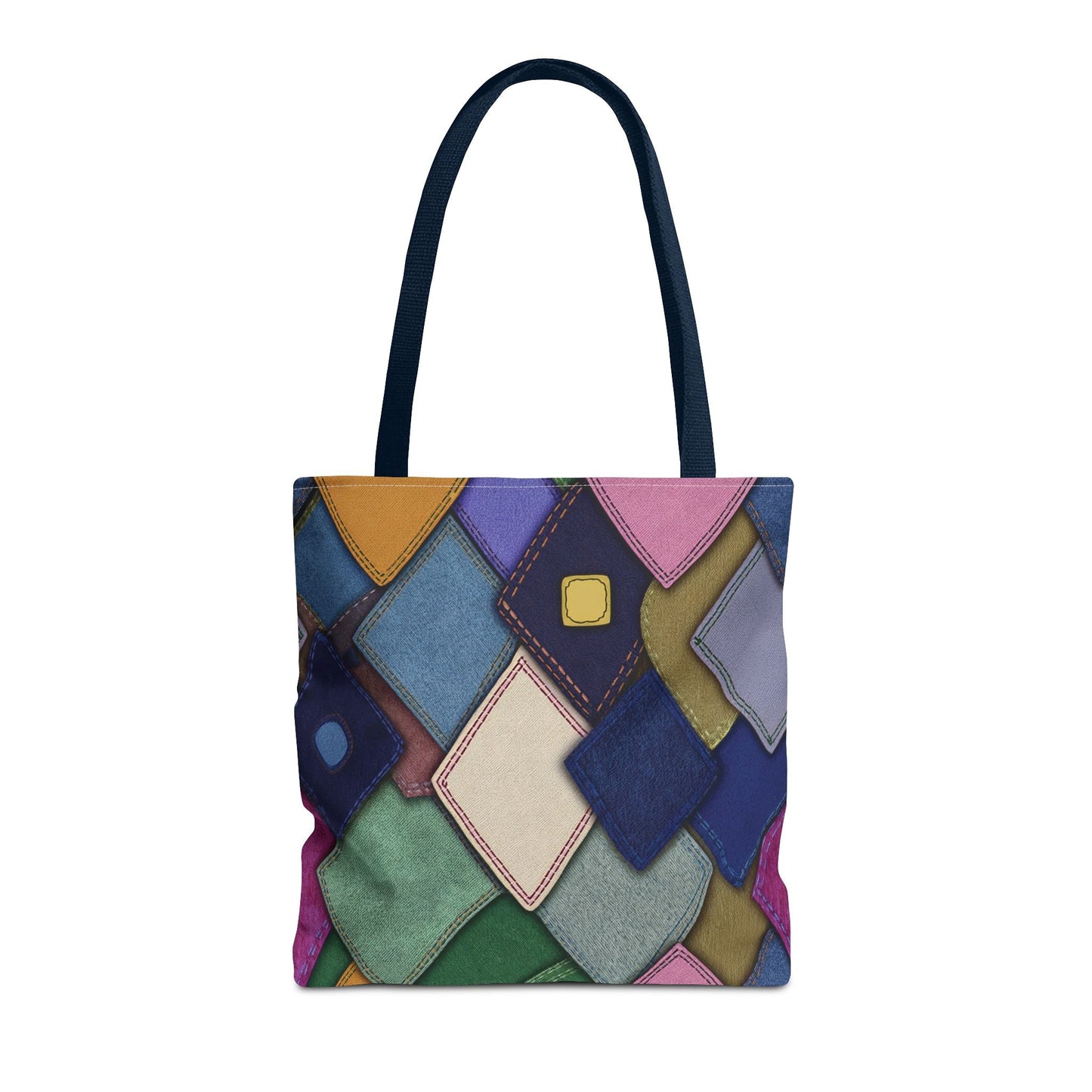 Denim Canvas Bag, Tote Bag Denim Printify