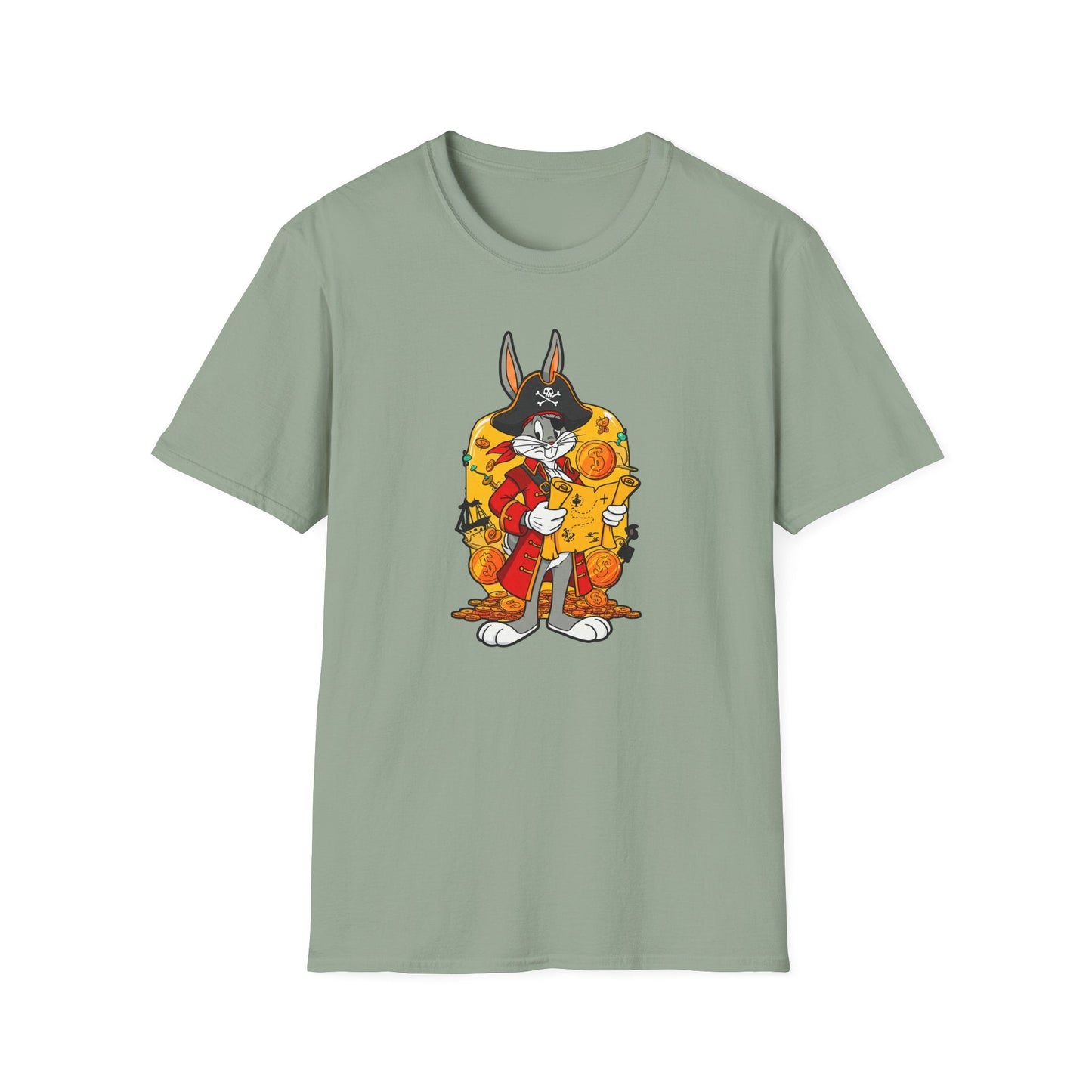 Cartoon Bunny Graphic Unisex Cotton Animal Animation Artwork Design Tee 29