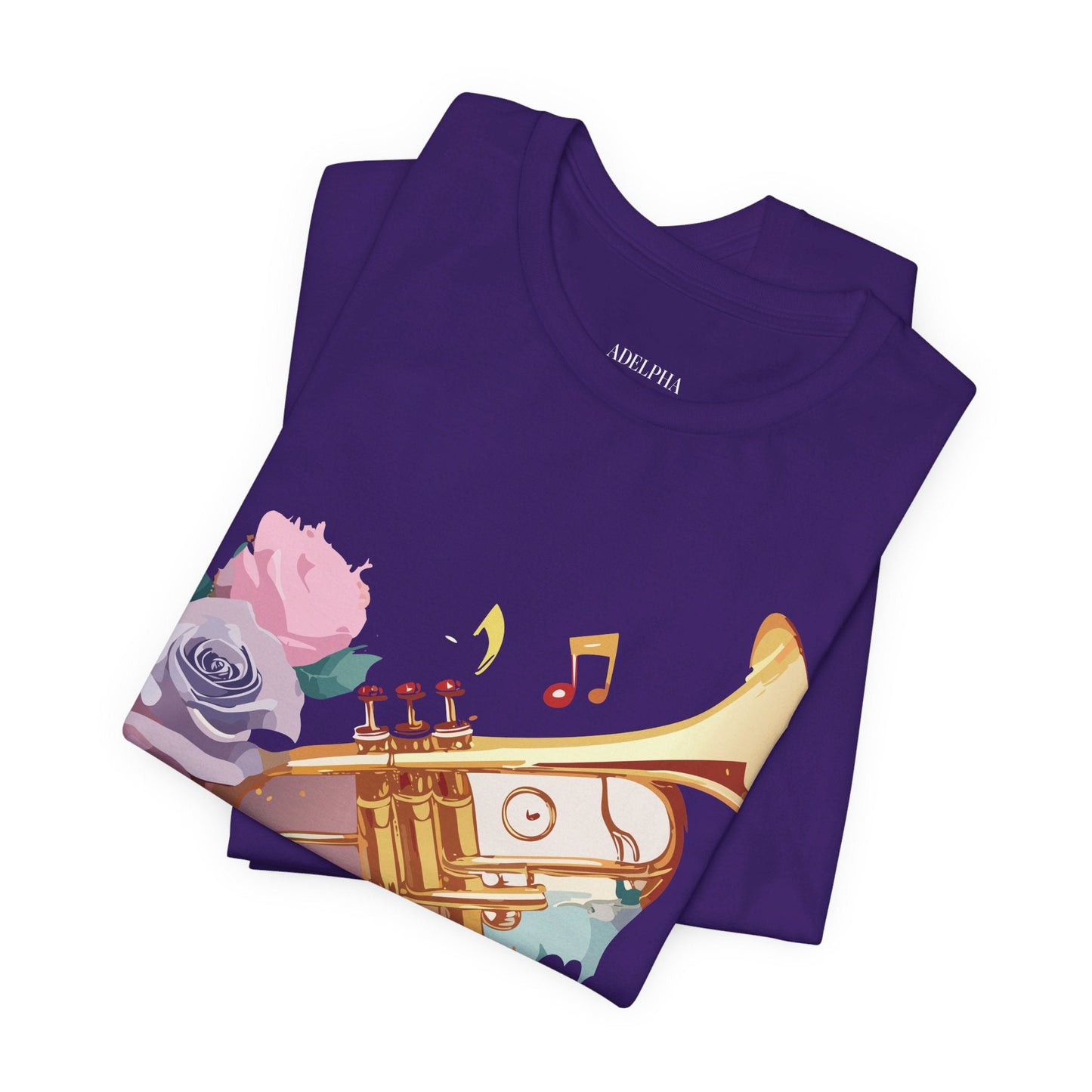 Music Graphic Unisex 100 Cotton Vintage Art with Musical Elements Tee 130