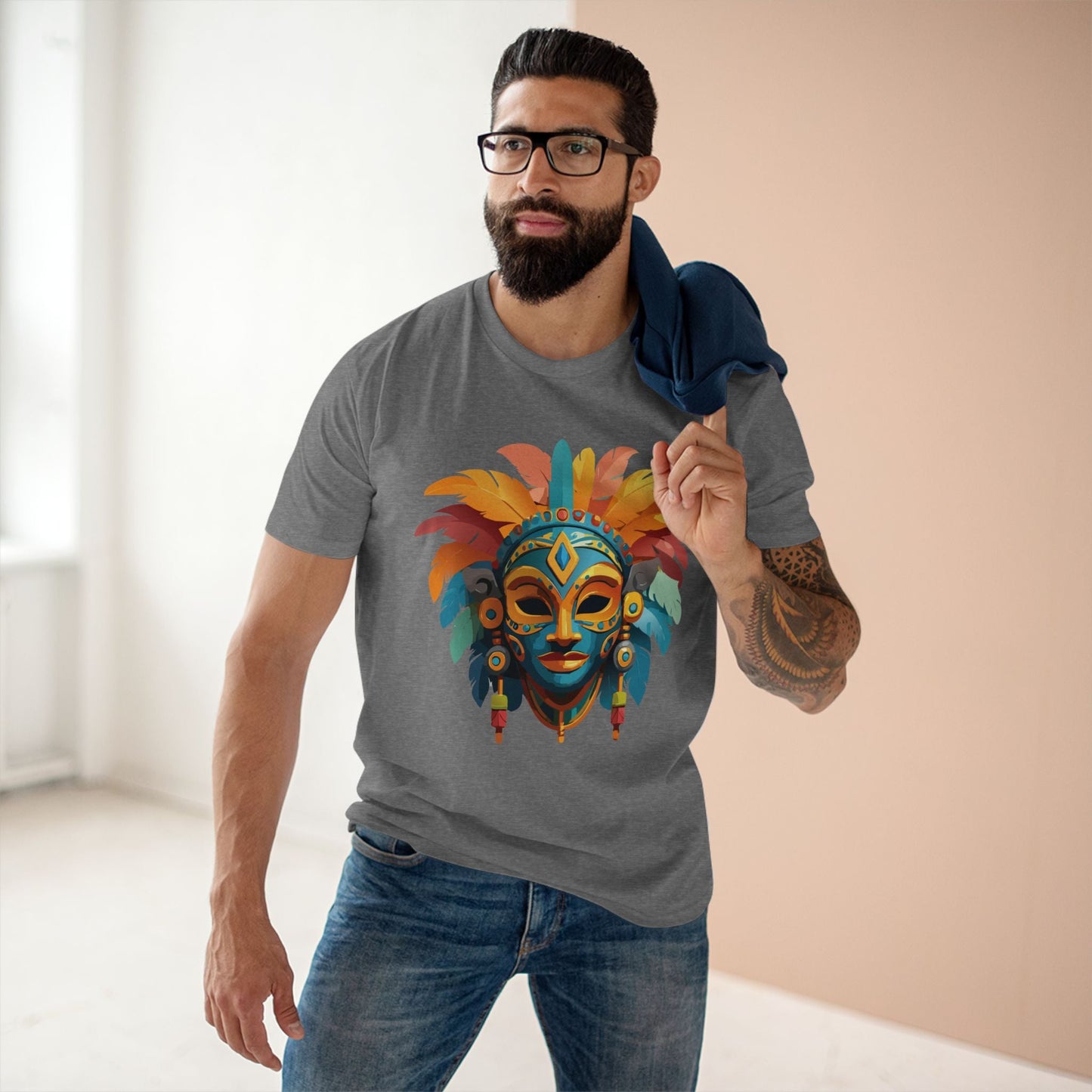 Mask Graphic Unisex 100 Cotton Staple Tee 2