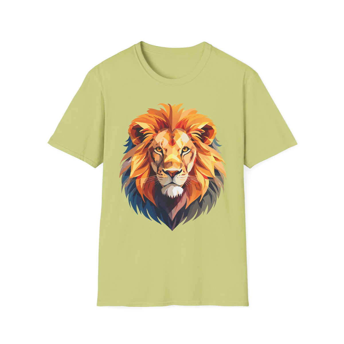 Colorful Geometric Lion T-Shirt | Lion Head Tee