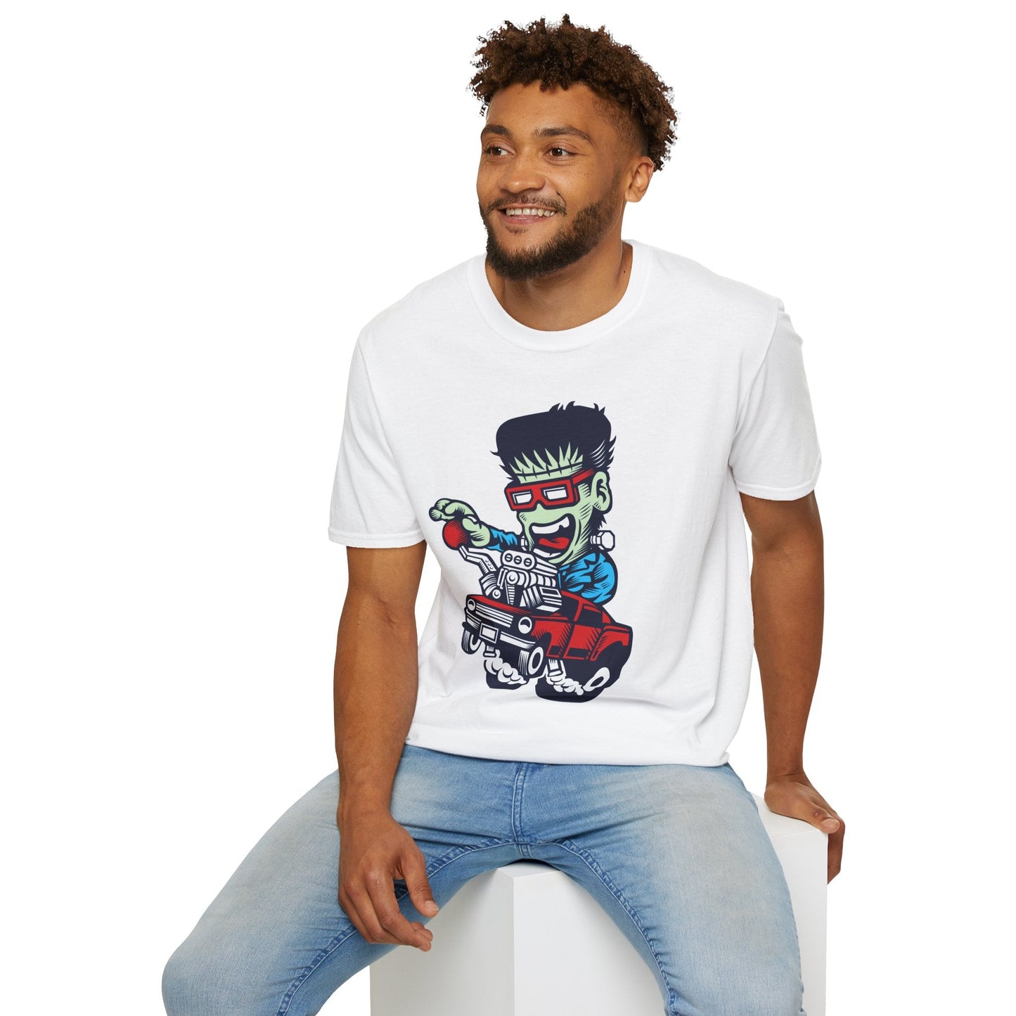Cartoon T Shirt Animation Tee Funny Unisex Softstyle Gildan 64000 100 Percent Cotton