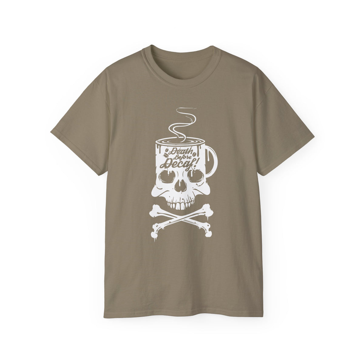 Skull Coffee Mug Skull and Crossbones Tee | Coffee Addict, Dark Cafe Design