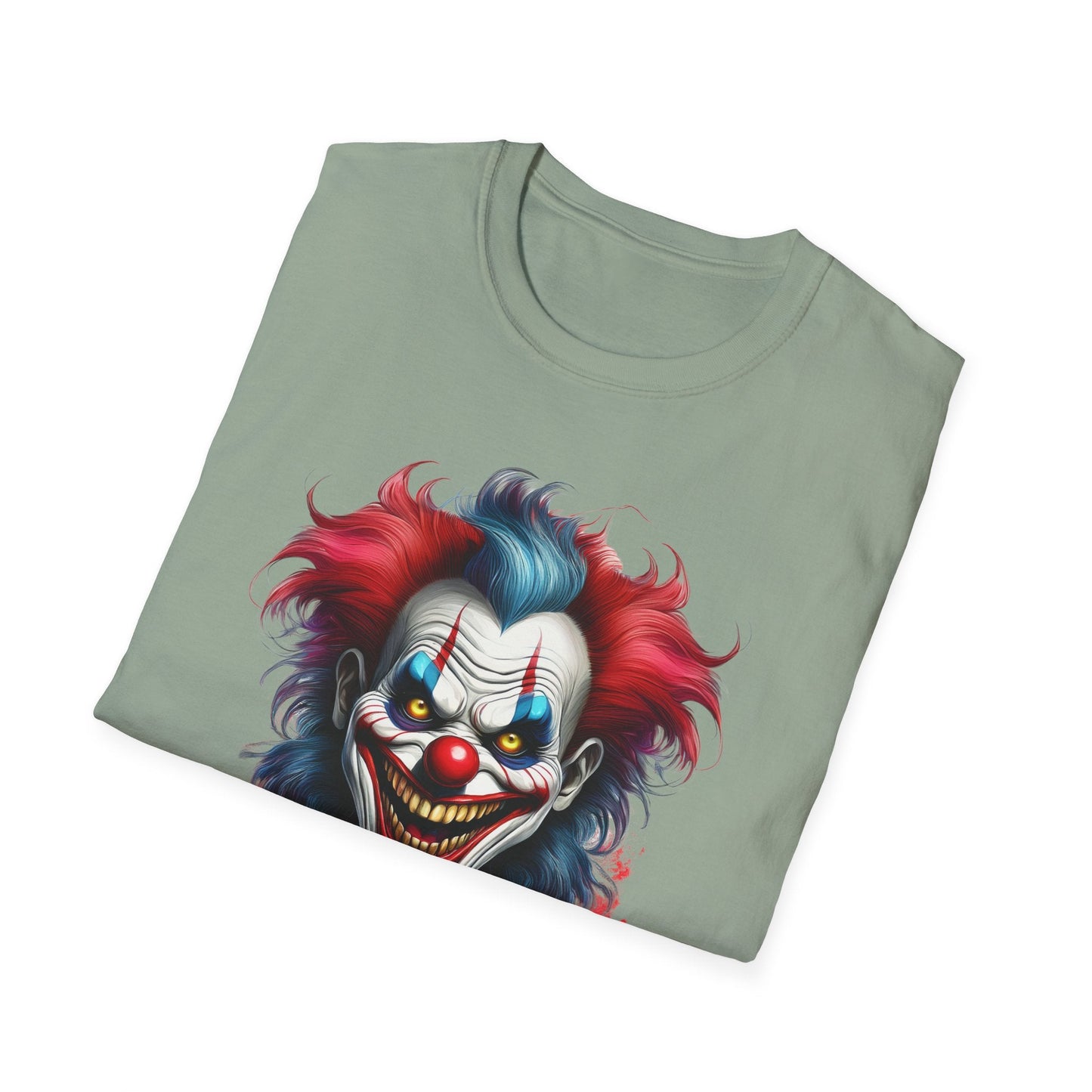 Unisex Clown Shirt Funny Man Tee Circus Theme Shirt Scary Man Shirt Softstyle Comfort