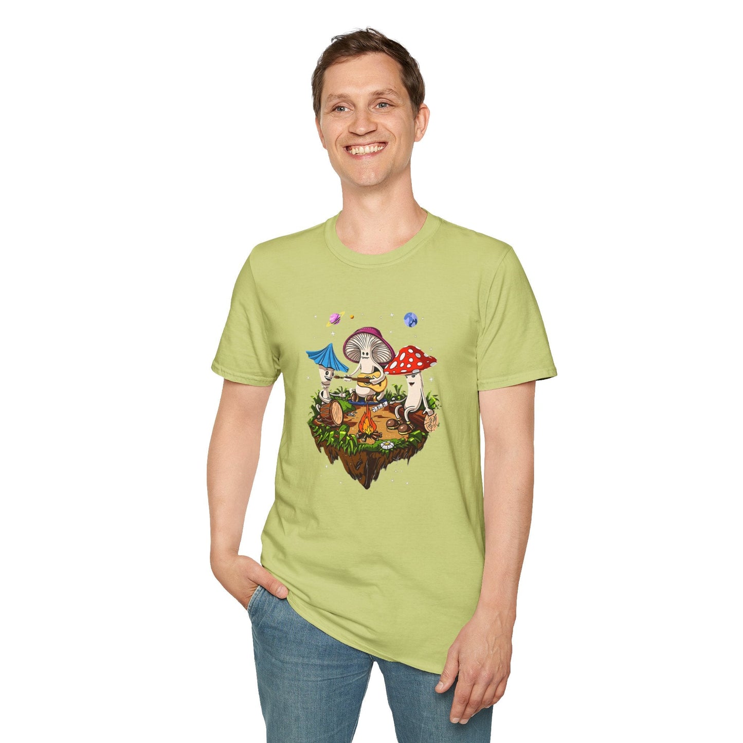 Mashroom Tee Shirt Unisex Funny Mashroom Design Gildan Softstyle 64000 Tee Softstyle Comfort