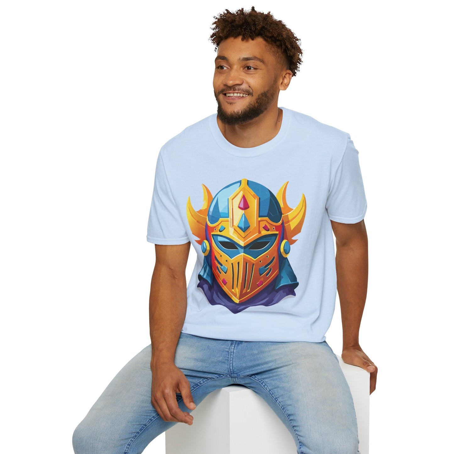 Mask Tee Shirt Unisex Softstyle T Shirt With Mask Design Masquerade Tees For Everyday Comfort