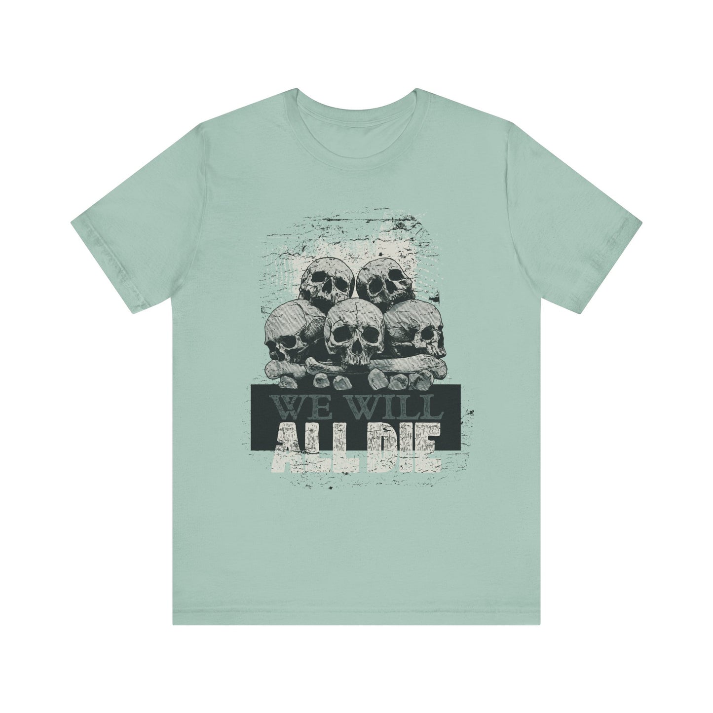 All Die Skull Graphic Design Tee, Skull Shirt, Vintage Tees, Art Design T-Shirt, Graphic Tee, Art Shirts