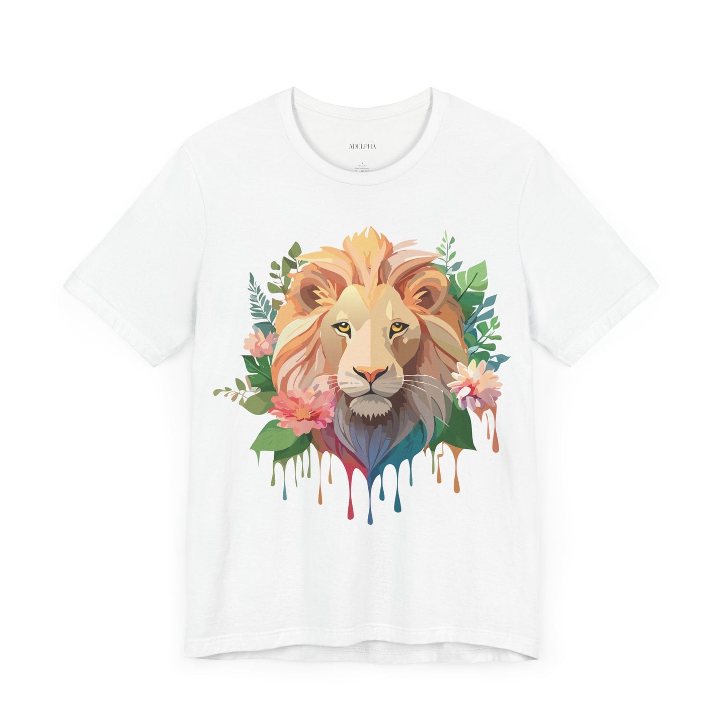 Lion Graphic Unisex 100 Cotton Vintage Animal Artwork Tee 8
