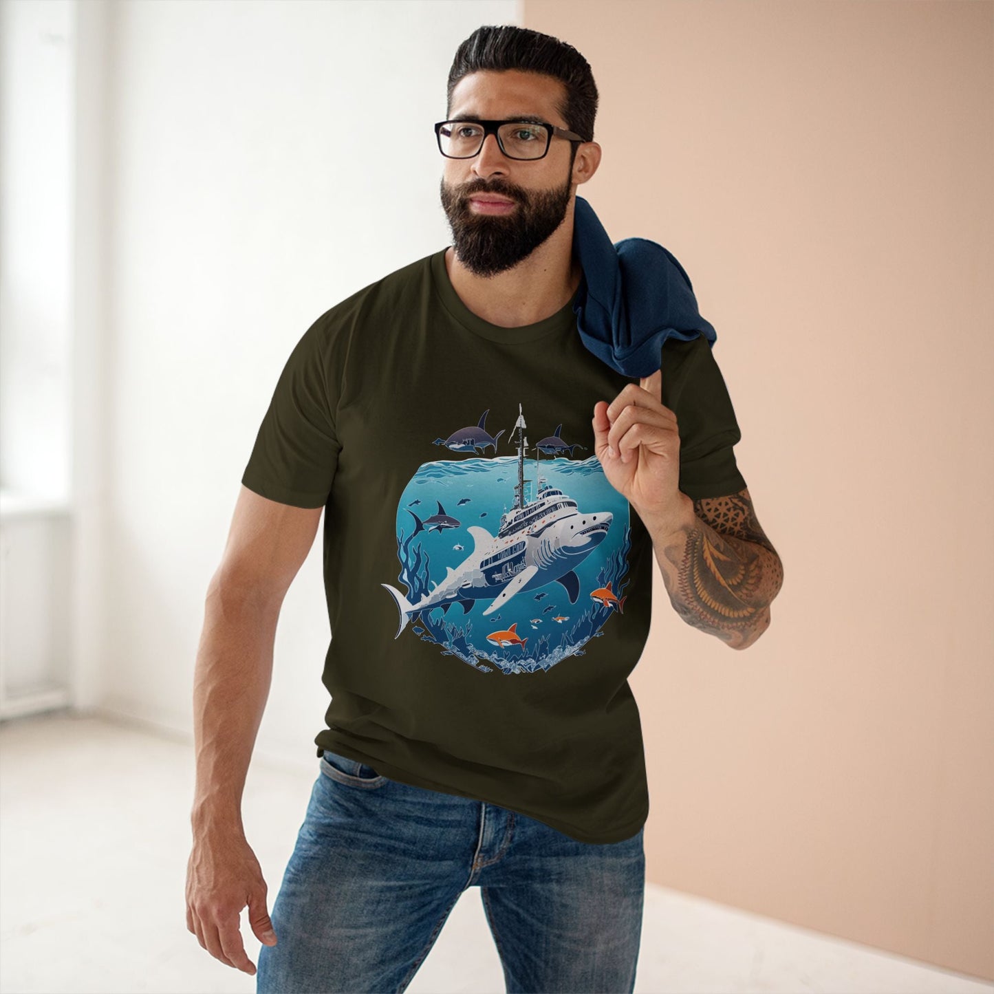 Ocean Coast Graphic Unisex 100 Cotton Staple Tee 8