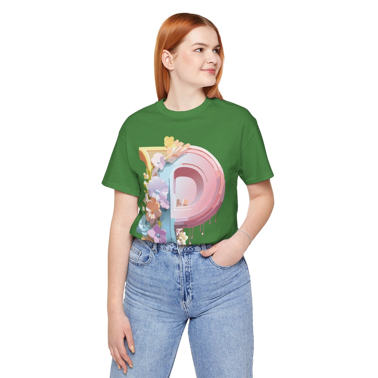 Letter P Shirt Graphic Tee Unisex Jersey Short Sleeve Adelpha Vintage Inspired Artwork